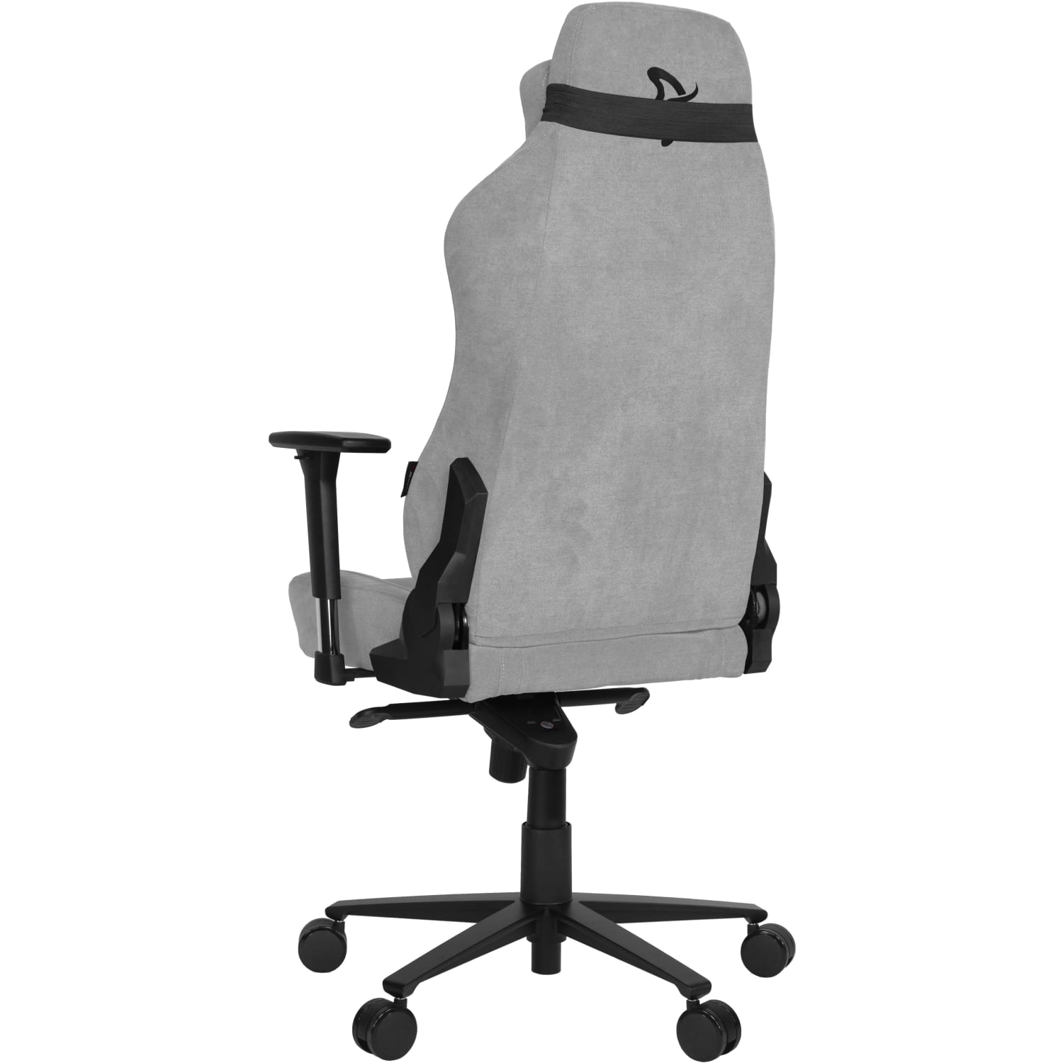 Arozzi Vernazza Premium Ergonomic Fabric High Back Gaming Chair Light Gray PopularChairscom