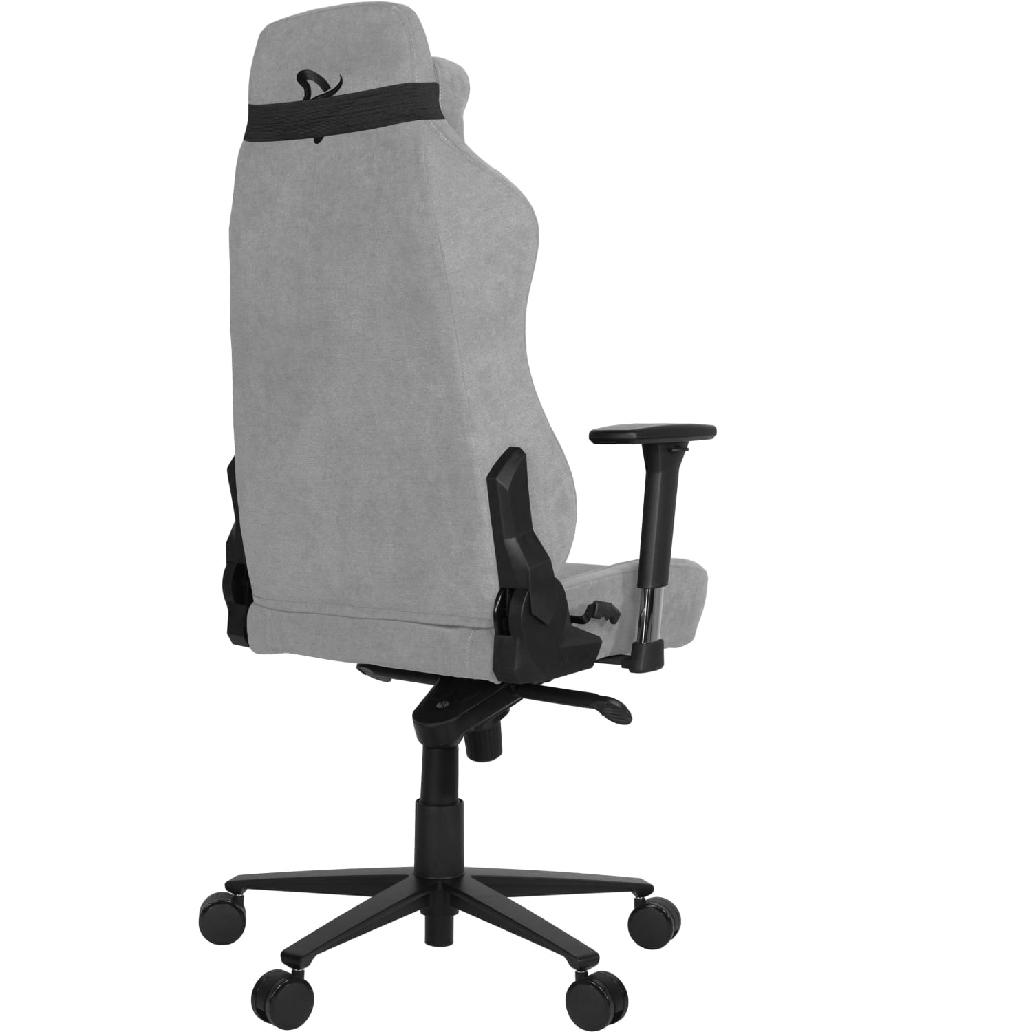 Arozzi Vernazza Premium Ergonomic Fabric High Back Gaming Chair Light Gray PopularChairscom