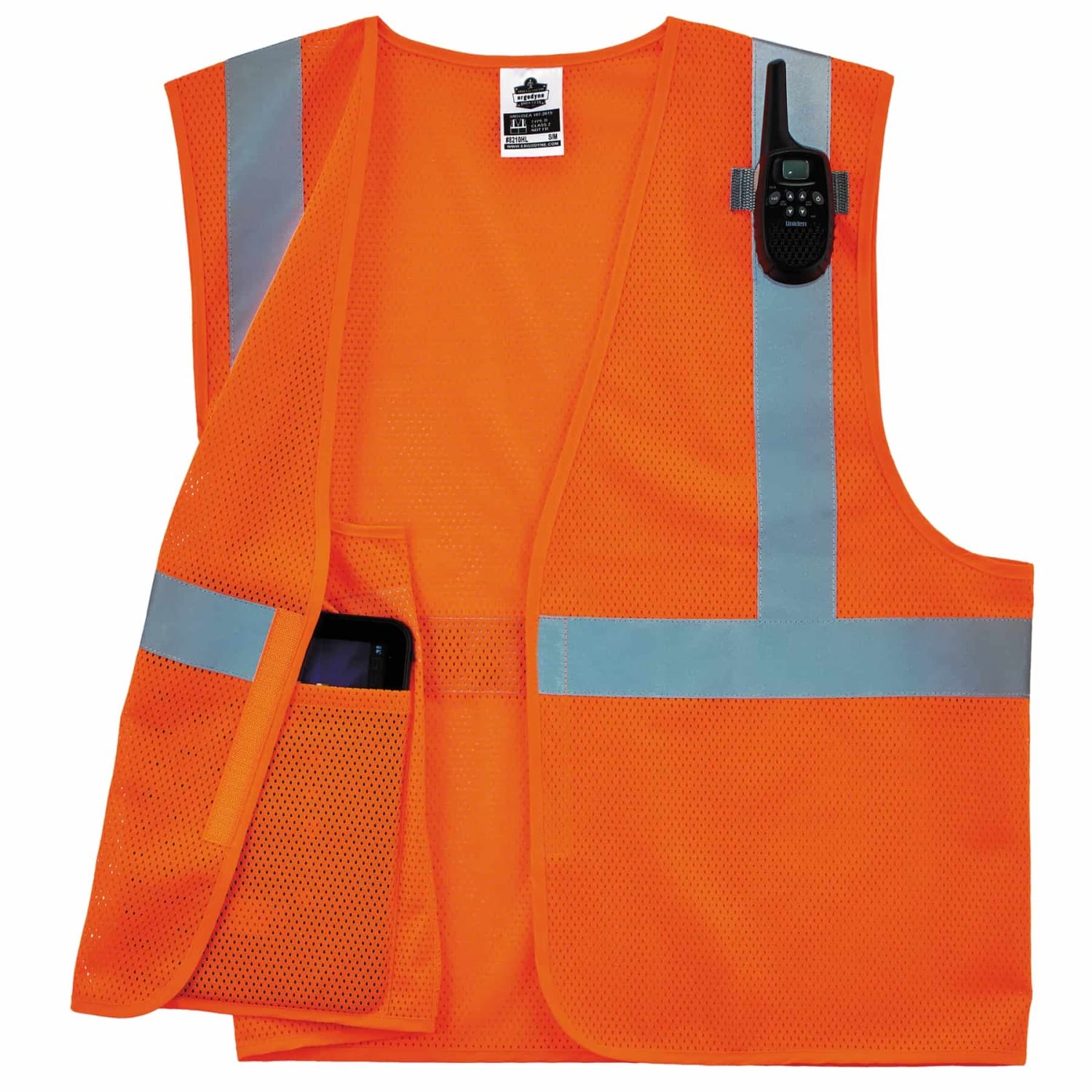 Ergodyne GloWear Safety Vest, Economy, Type-R Class 2, 4X/5X, Orange, 8210HL - Image 4