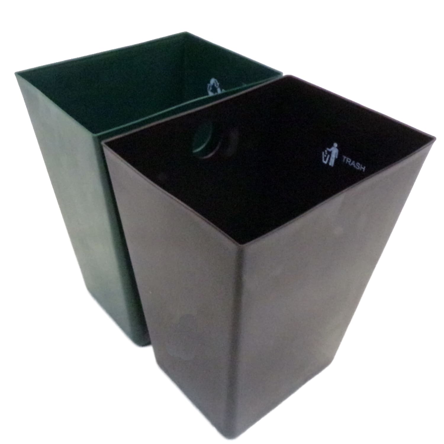 Hospitality Source Large Replacement Liner Sets, 22-Quart, Green/Brown, Case Of 6 Sets