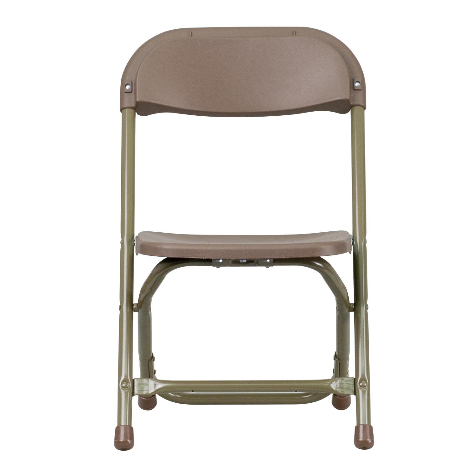 Flash Furniture 2 Pack Kids Plastic Folding Chair, Brown - Image 12