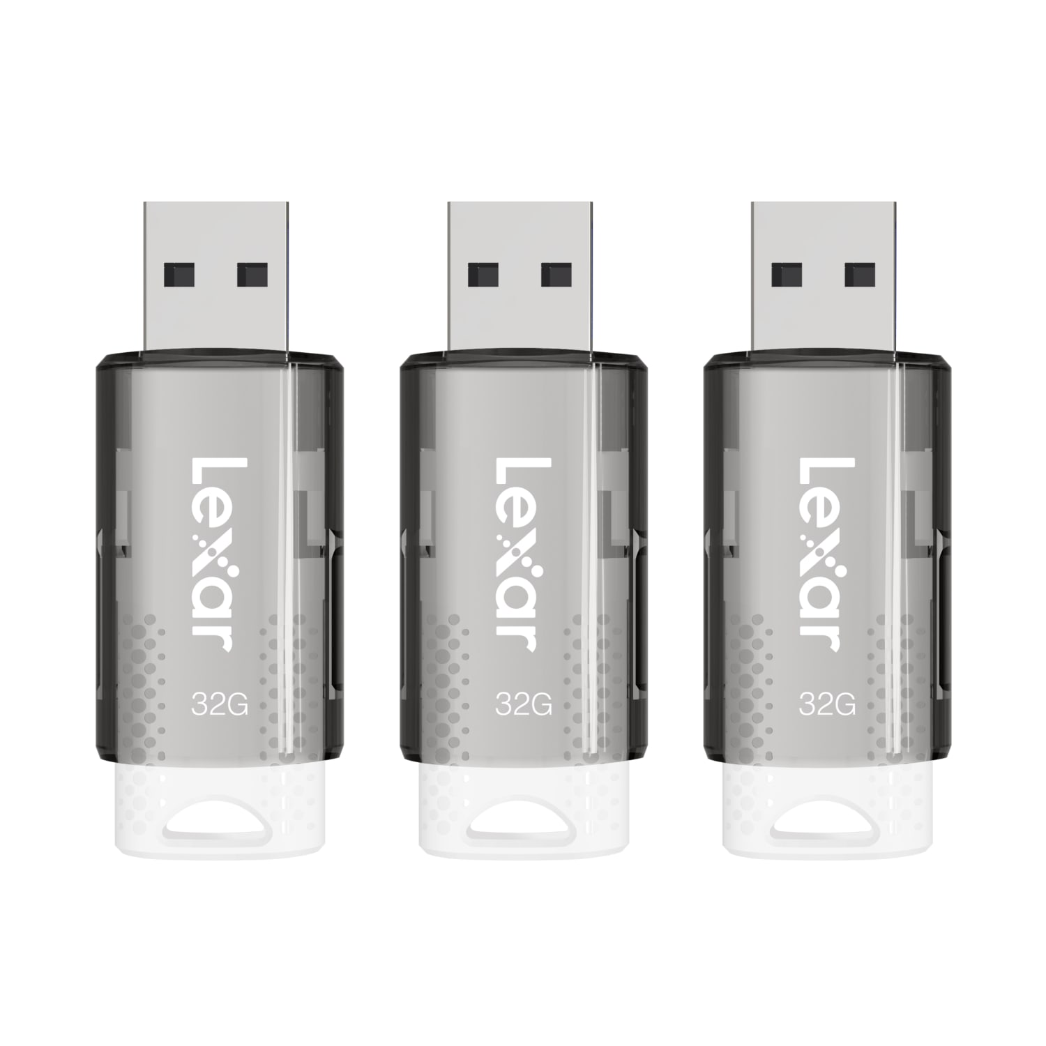 Lexar JumpDrive S60 USB 2.0 Flash Drives, 32GB, Black, Pack Of 3 Flash Drives, LJDS60-32GB3NNU - Image 3