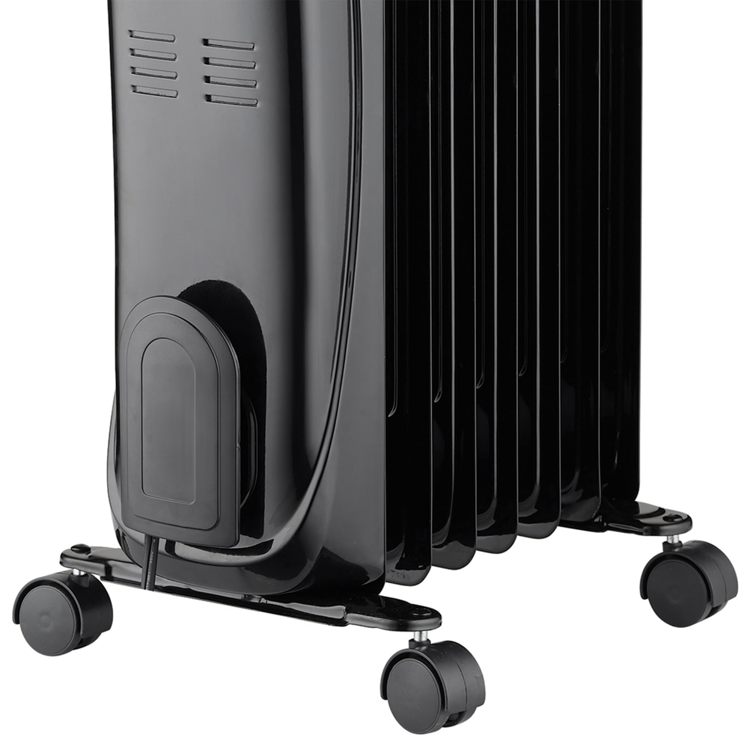 Comfort Glow 1,500-Watt 7-Fin Oil-Filled Heater With Thermostat, 9in x 25-1/4in, Black - Image 5