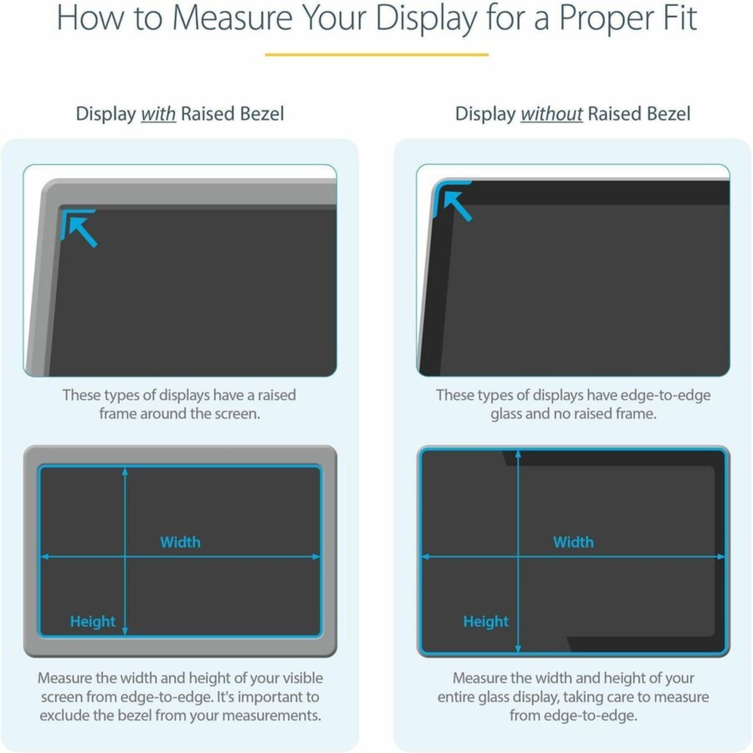 StarTech.com Widescreen Privacy Screen For 24in Display - Image 5