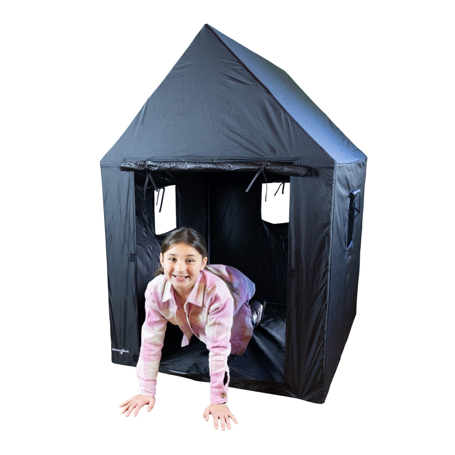 Bouncyband Indoor Framed Sensory Dark Den, 57inH x 39inW x 46inD, Black - Image 3