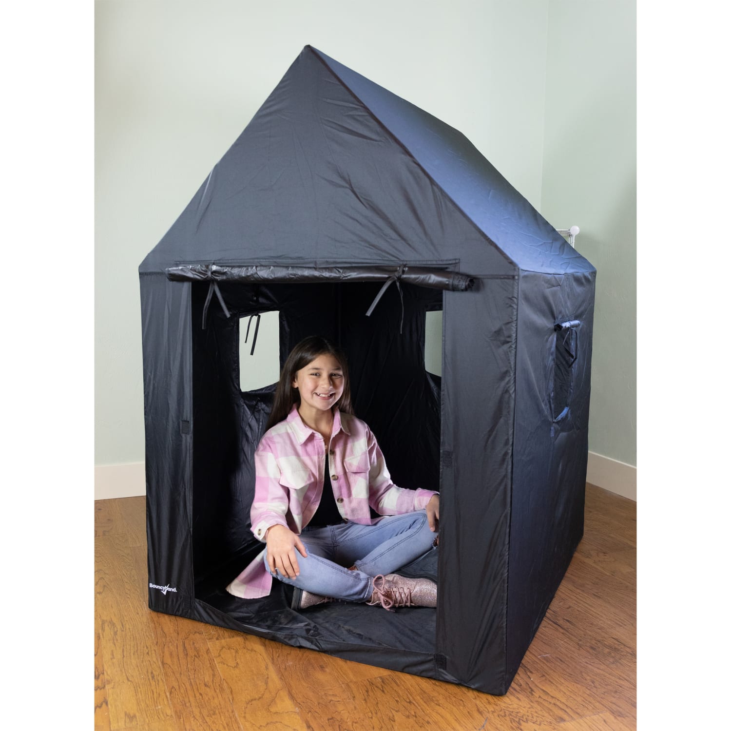 Bouncyband Indoor Framed Sensory Dark Den, 57inH x 39inW x 46inD, Black - Image 4