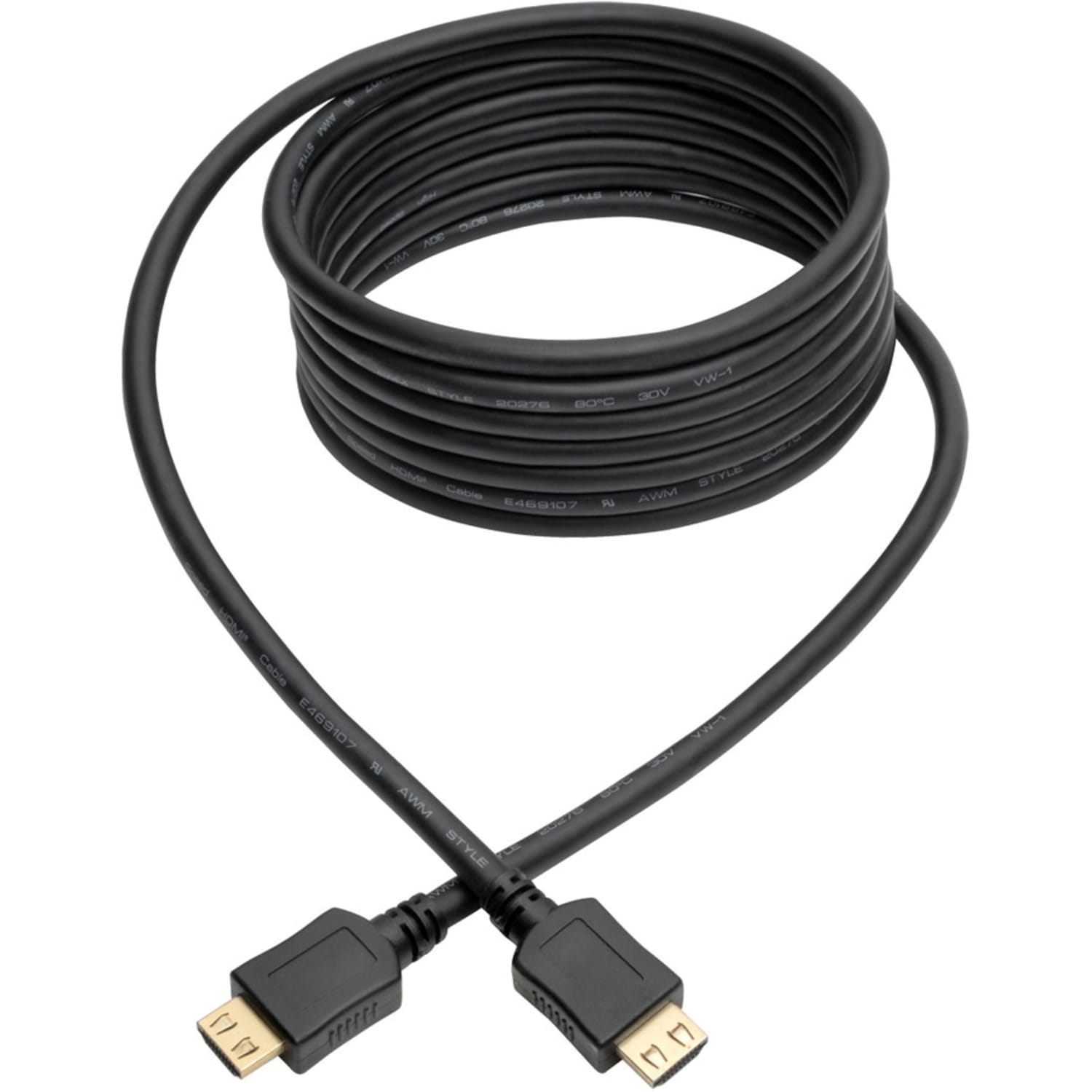 Eaton Tripp Lite Series High-Speed HDMI Cable, Gripping Connectors, 4K (M/M), Black, 12 ft. (3.66 m) - HDMI  - P568012BKGRP - Image 3