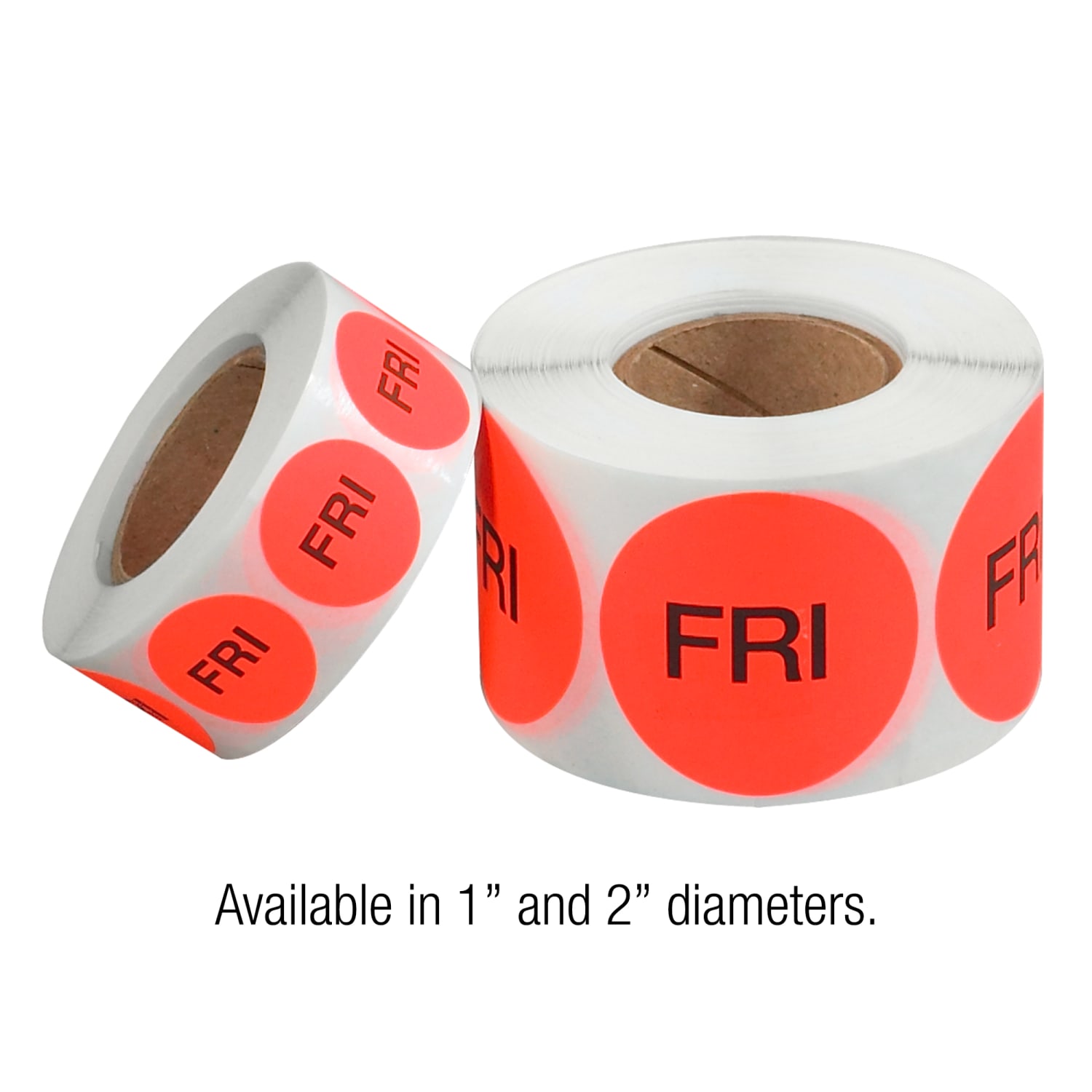 Tape Logic Permanent Inventory Label Roll, DL6541, Weekday-Style, "FRI," 1in, Red, Roll Of 500 - Image 4