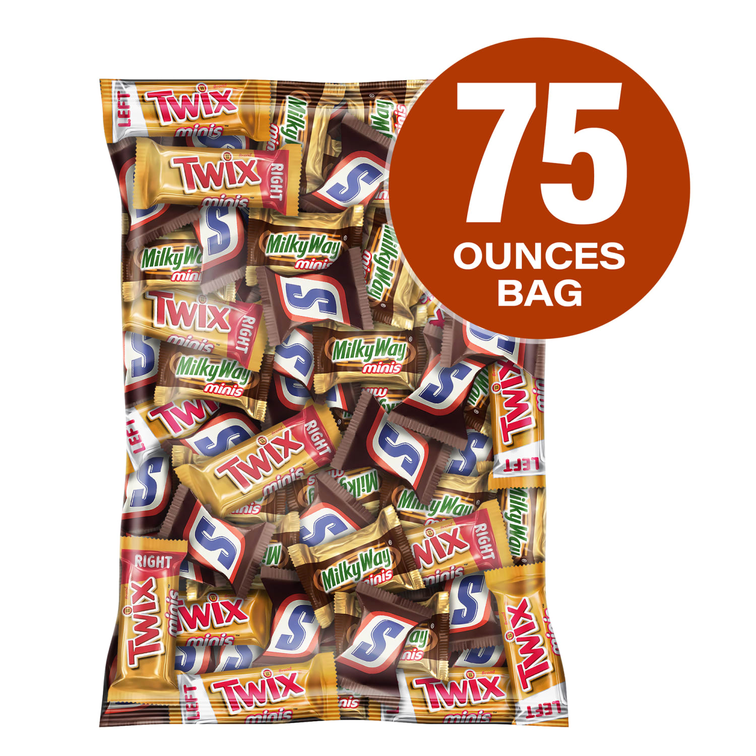 Snickers, Twix And Milky Way Minis Candy Variety Mix, 75 Oz, Total Qty 1 - Image 3