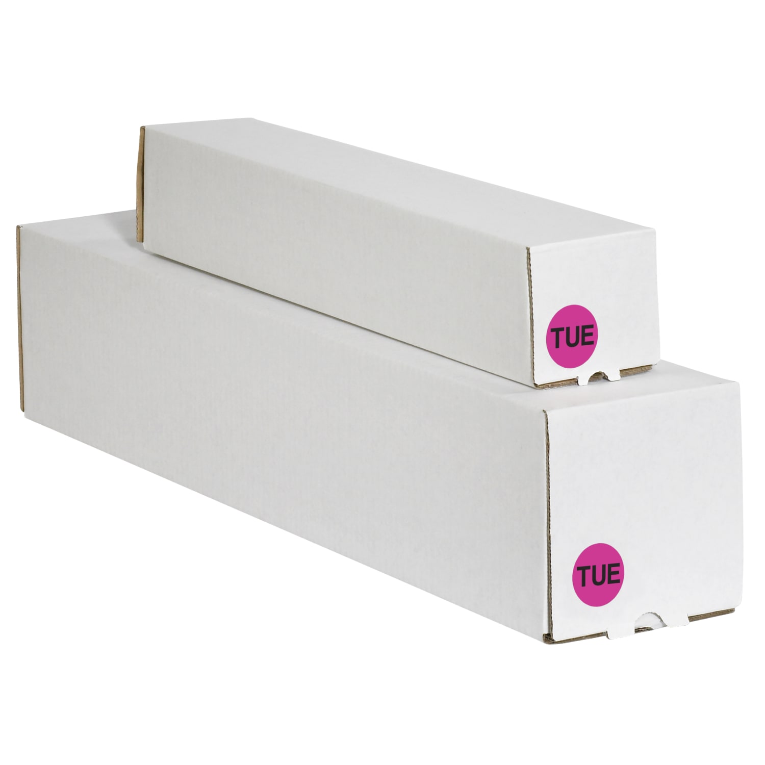 Tape Logic Permanent Inventory Label Roll, DL6512, Weekday-Style, "TUE," 2in, Pink, Roll Of 500 - Image 3