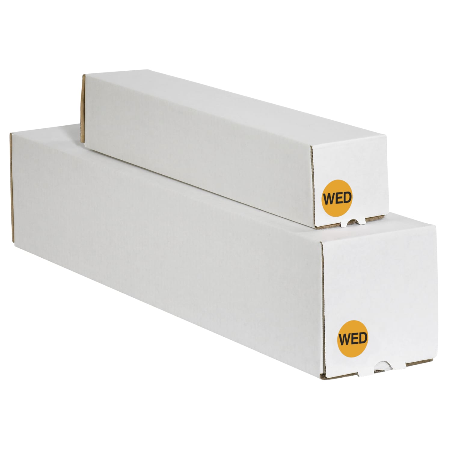 Tape Logic Permanent Inventory Label Roll, DL6522, Weekday-Style, "WED," 2in, Orange, Roll Of 500 - Image 3