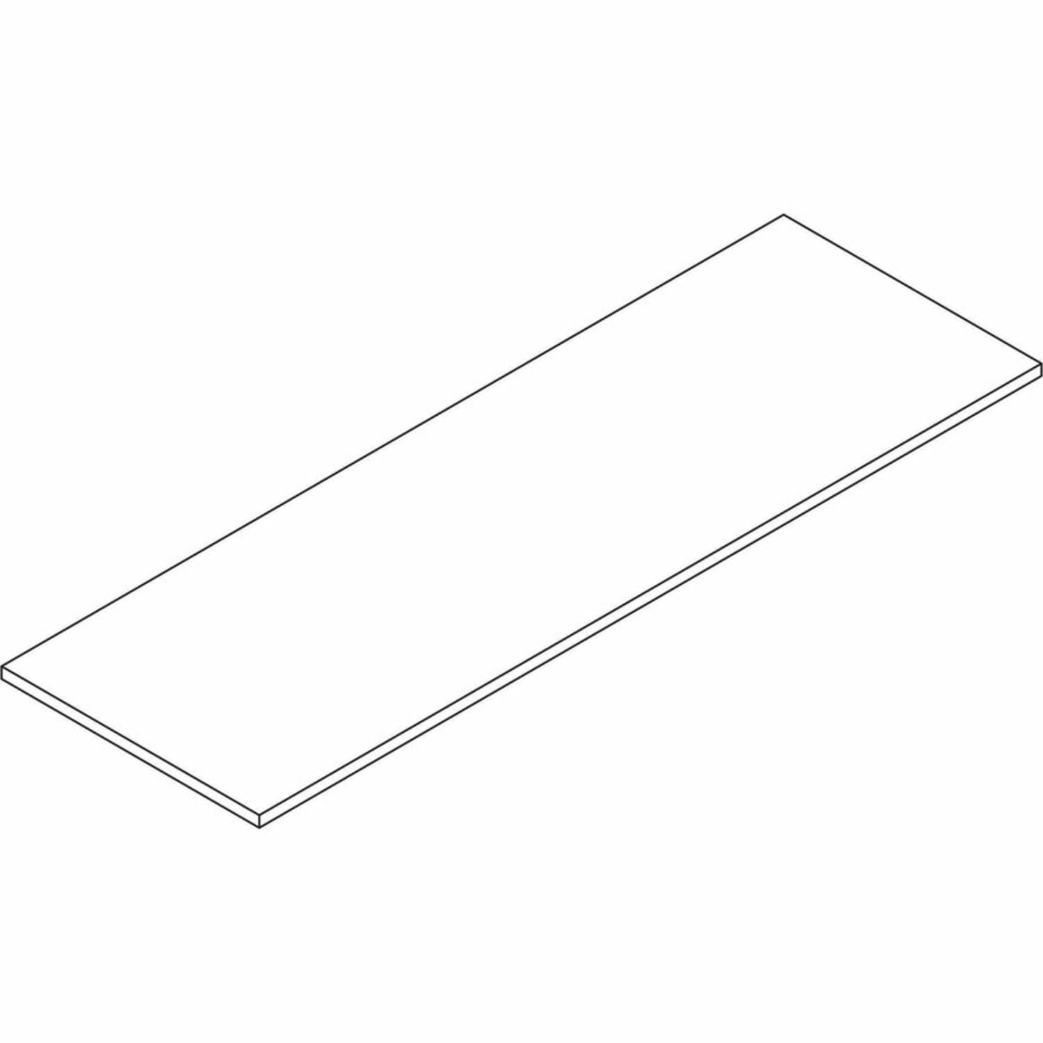 Lorell Quadro Sit-To-Stand Laminate Table Top, 72inW x 24inD, Espresso - Image 6