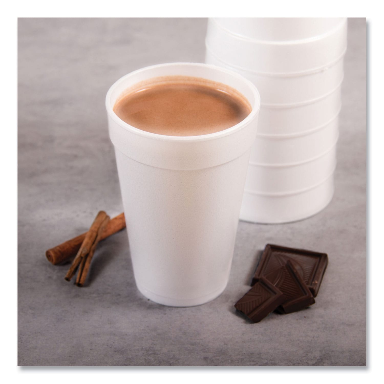 Dart Foam Drink Cups, 16 Oz, White, Bag Of 20 Cups, Carton Of 25 Bags - Image 4