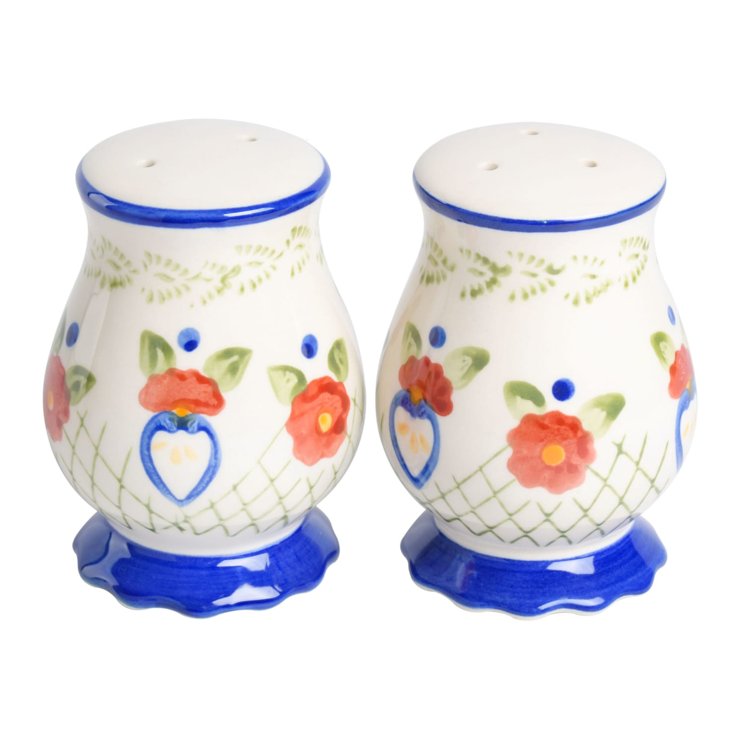 Gibson Laurie Gates Tierra 4-Piece Hand-Painted Ceramic Tableware Accessory Set, Multicolor - Image 4