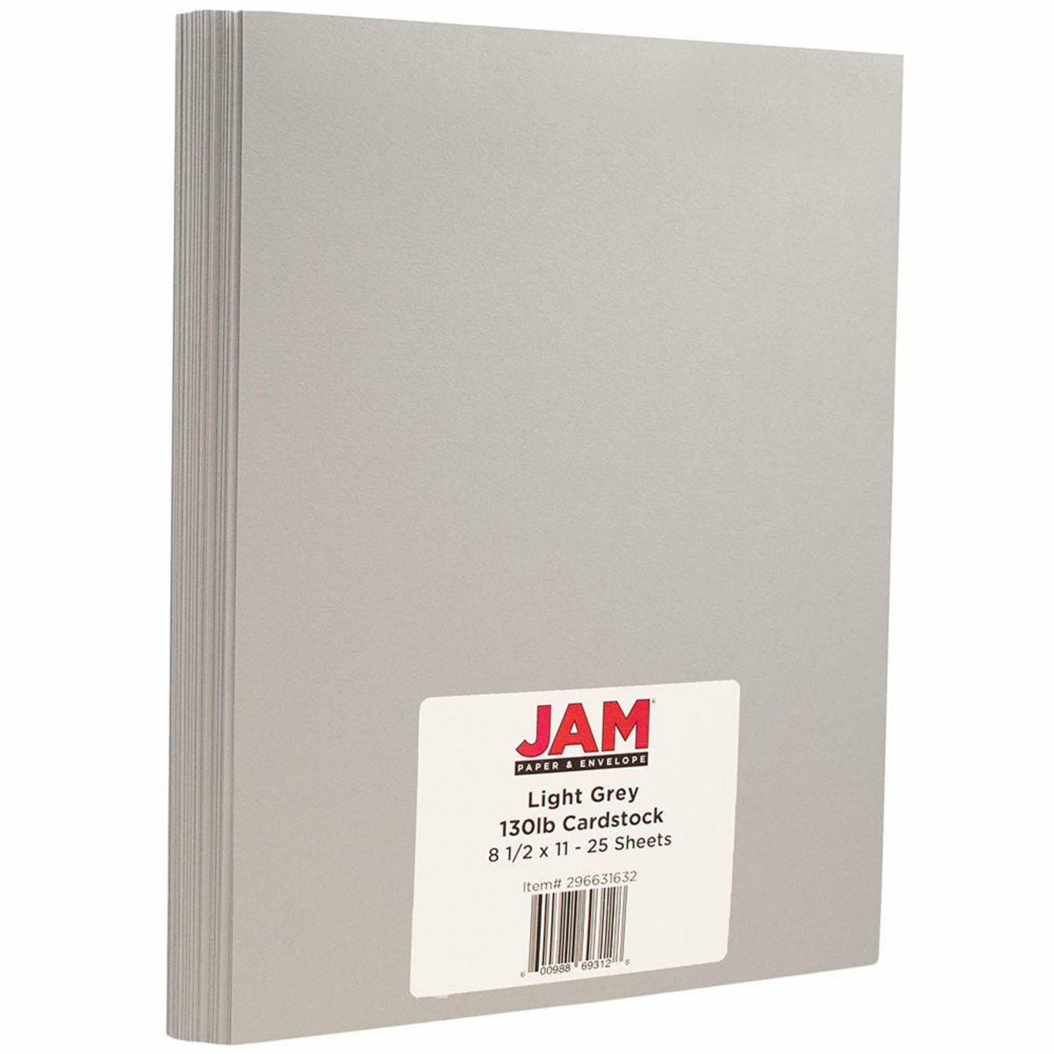 JAM Paper Card Stock, Dark Smoke Gray, Letter (8.5in x 11in), 130 Lb, Pack Of 25 - Image 3