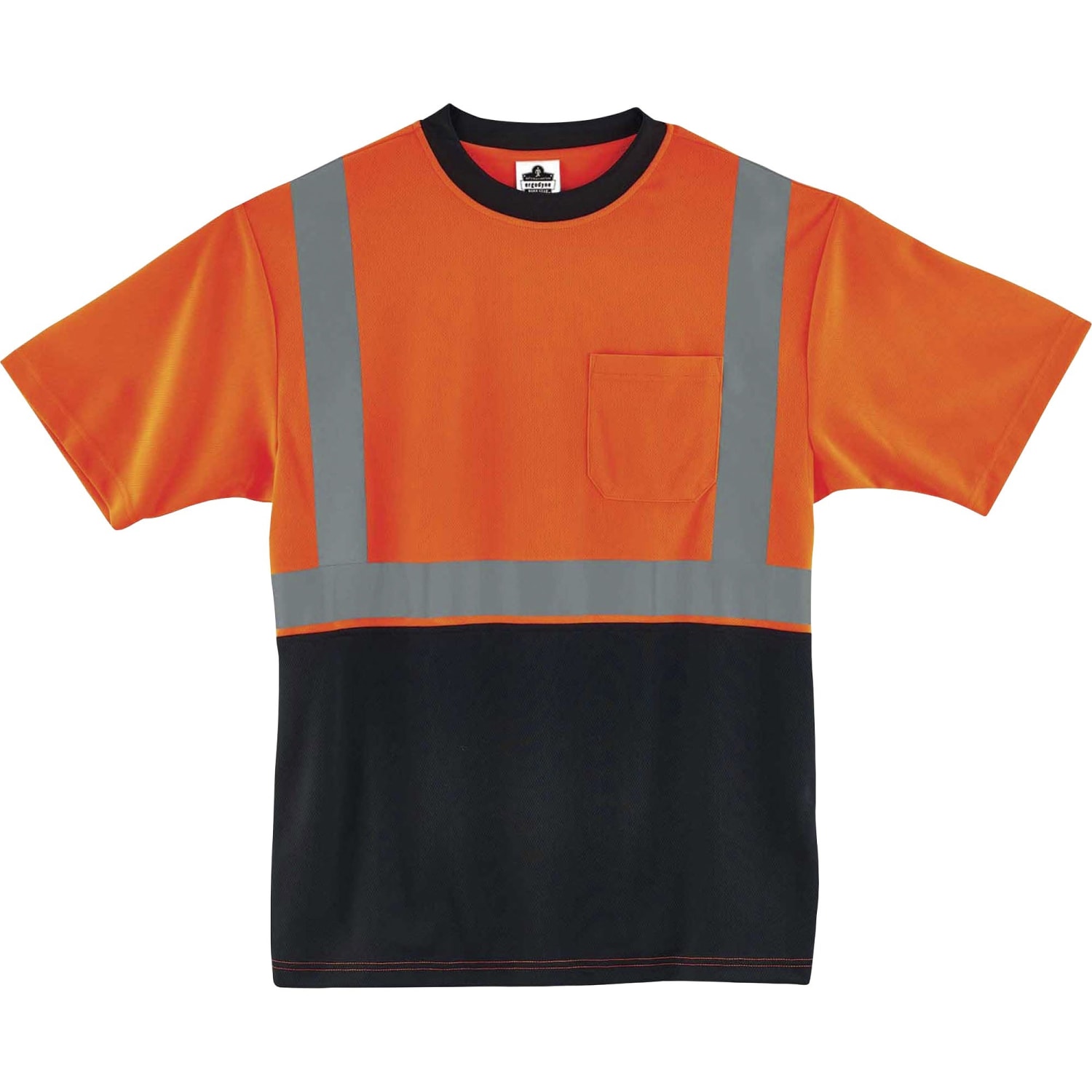 Ergodyne GloWear 8289BK Type-R Class 2 T-Shirt, 3X, Black/Orange - Image 4