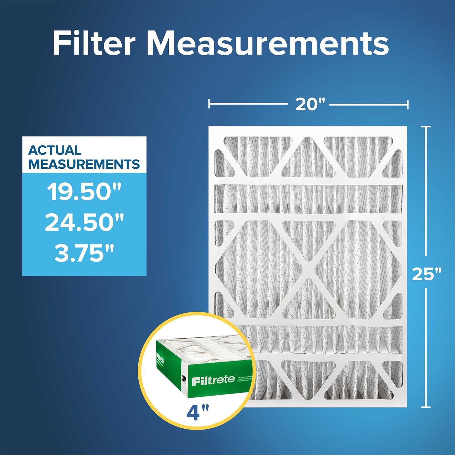 Filtrete 20 x 25 x 4 Air Filter, 2 HVAC Filters, MPR 700, MERV 8, Easy on Airflow, Dust, Pollen & Pet Dander, 12 Month AC and Furnace Filters - Image 3