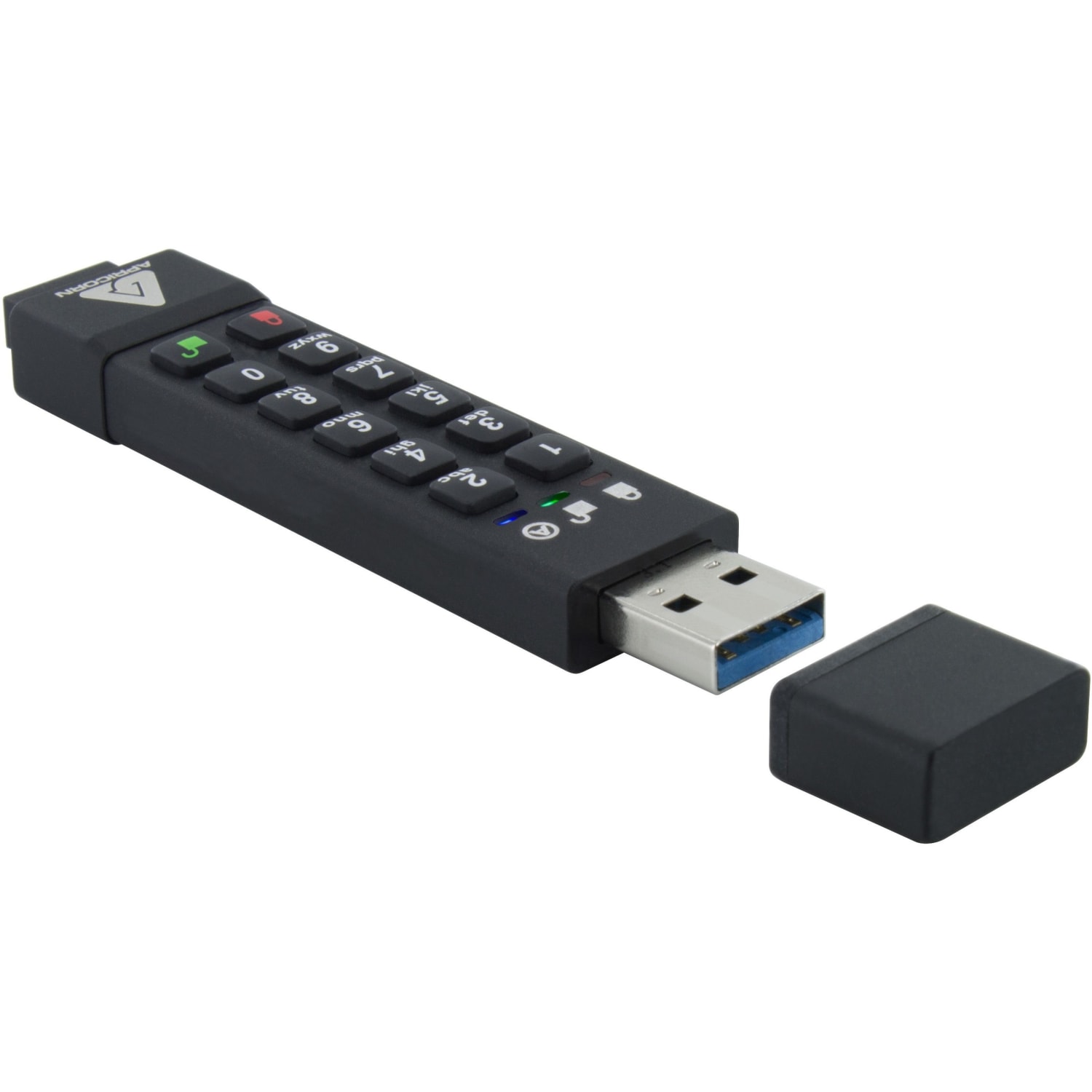Apricorn 16GB Aegis Secure Key 3z USB 3.1 Flash Drive - 16 GB - USB 3.1 - 77 MB/s Read Speed - 72 MB/s Write Speed - ASK3Z16GB - Image 3