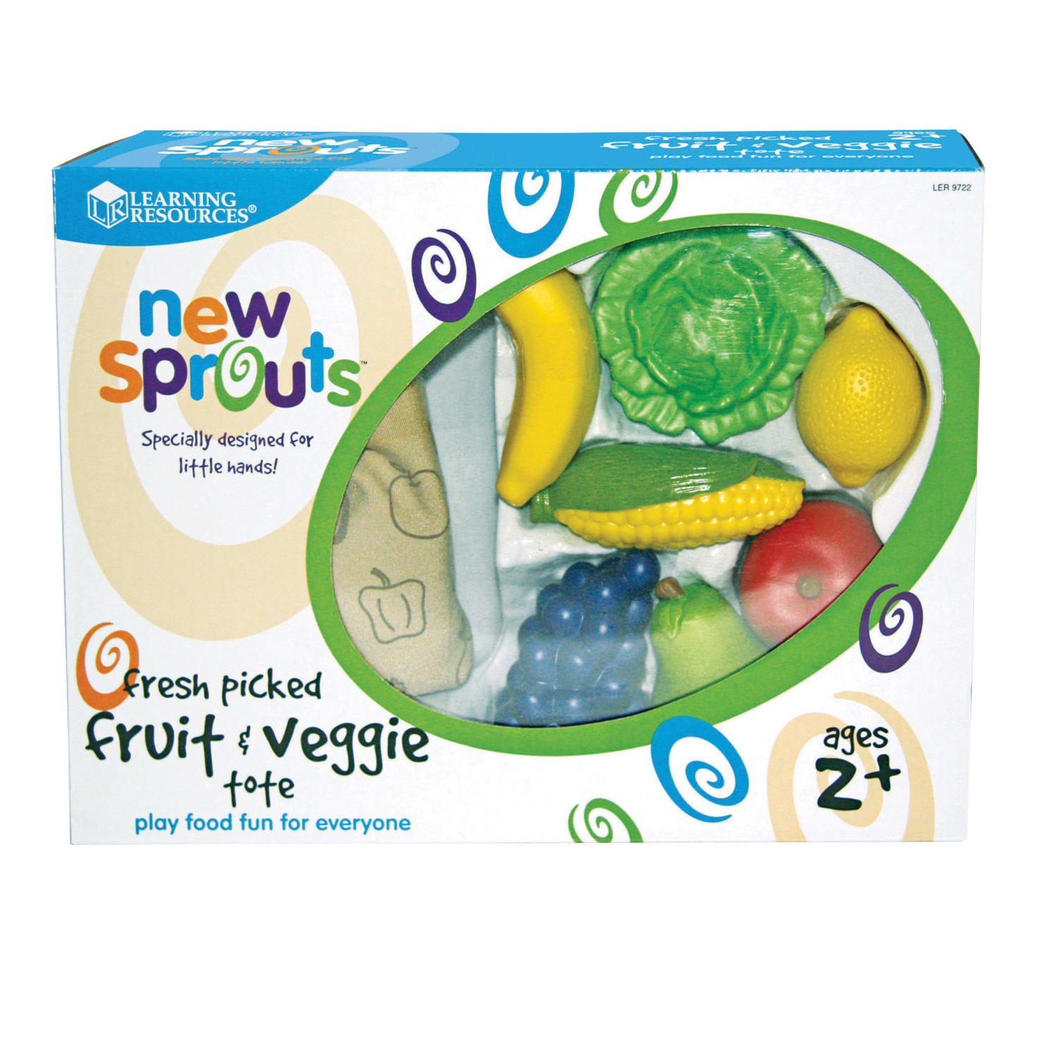 Learning Resources New Sprouts Fresh Picked Fruit And Veggie Tote Set, Pre-K To Grade 2 - Image 3