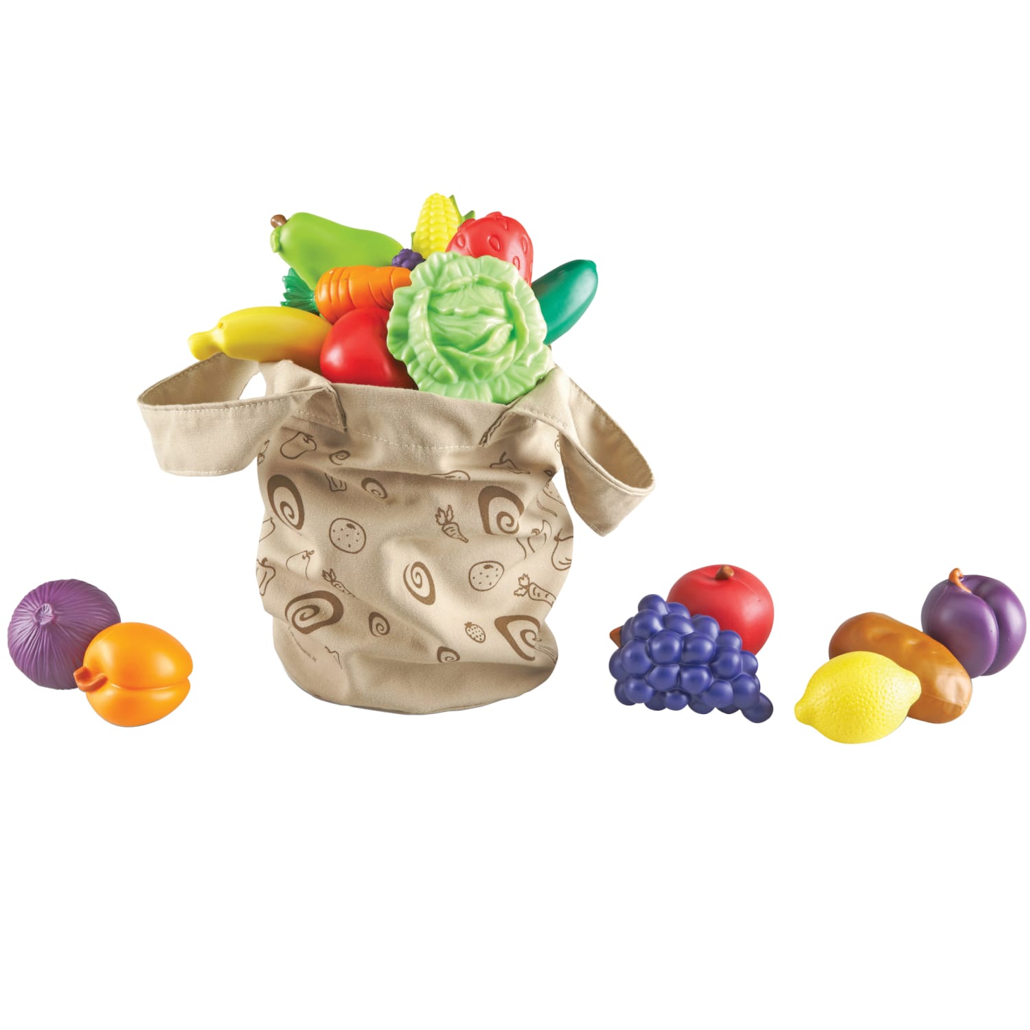 Learning Resources New Sprouts Fresh Picked Fruit And Veggie Tote Set, Pre-K To Grade 2 - Image 4