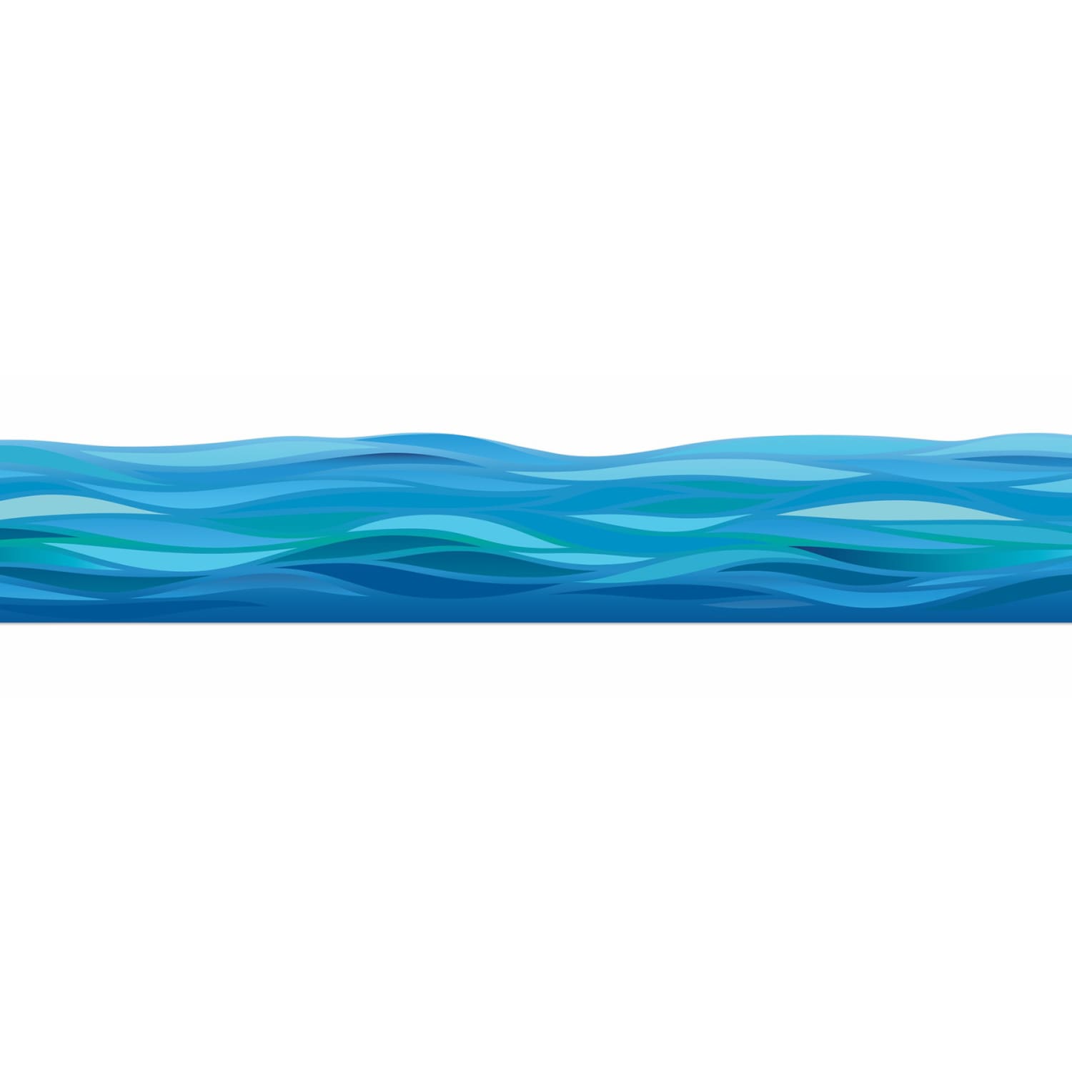 Eureka Deco Trim Packs, 37' x 2-1/4in, Seas the Day Waves, Set Of 6 Packs - Image 3