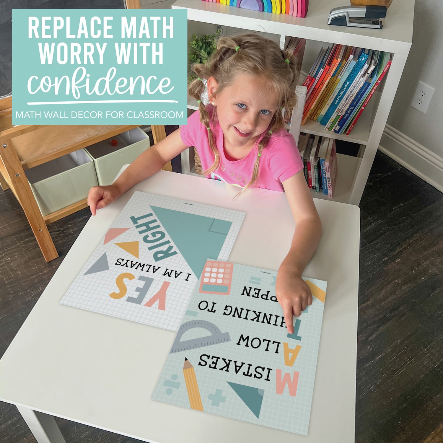Hadley Designs Posters, Boho Math Bulletin Board Classroom Decor, Set Of 6 - Image 5