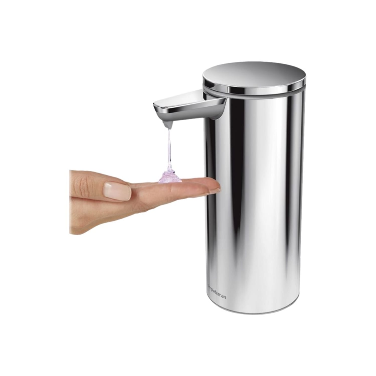 simplehuman Touch-Free Rechargeable Sensor Liquid Soap and Hand Sanitizer Dispenser, 9 Oz, Polished - Image 6