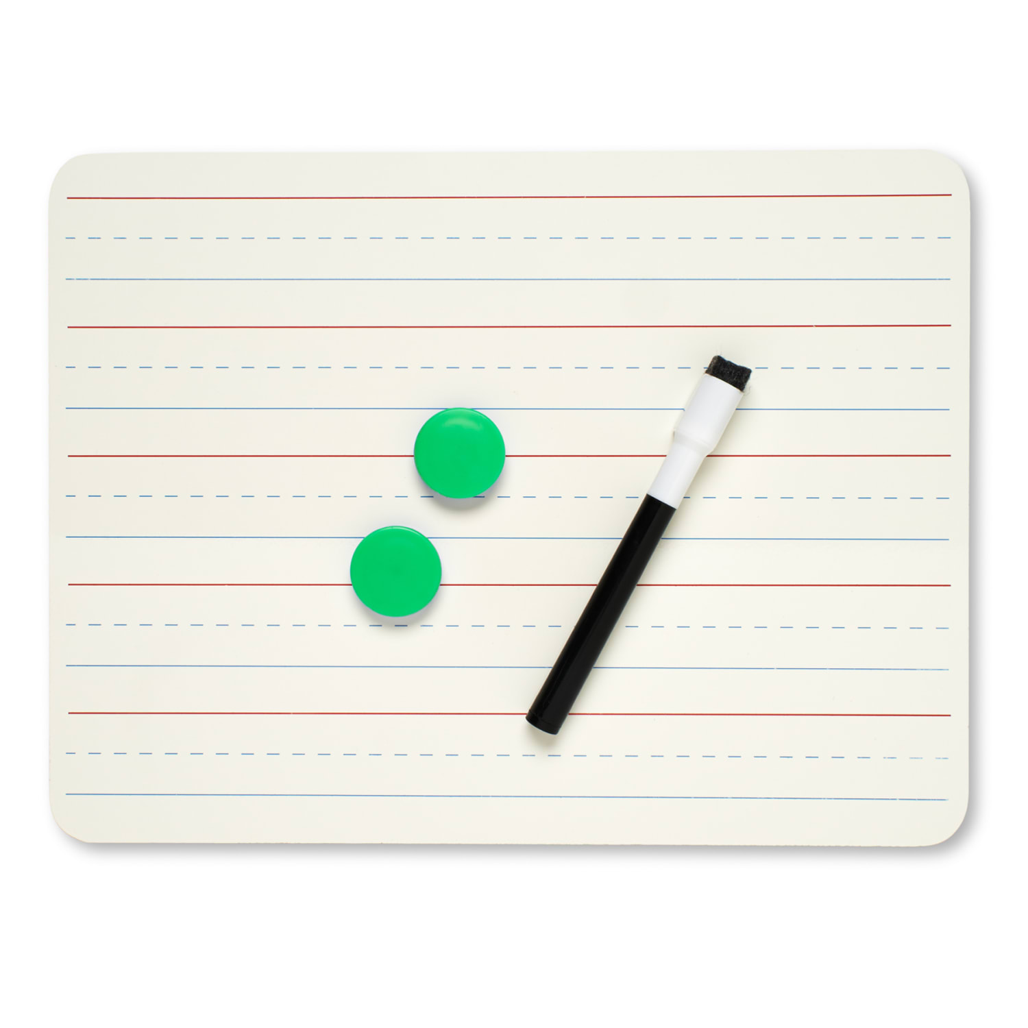 Charles Leonard Magnetic 2-Sided Dry-Erase Boards, 9in x 12in, White/Lined, Pack Of 3 Boards - Image 4