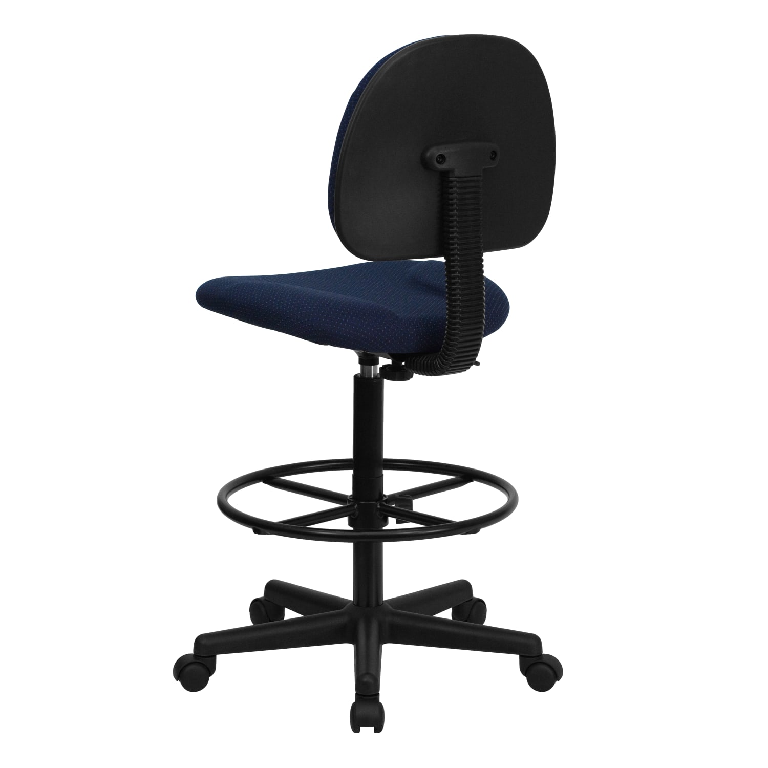 Flash Furniture Fabric Drafting Chair Cylinders 22527H or 26305H NavyBlack PopularChairscom Flash Furniture Fabric Drafting Chair Cylinders 225 27H or 26 305H NavyBlack PopularChairscom