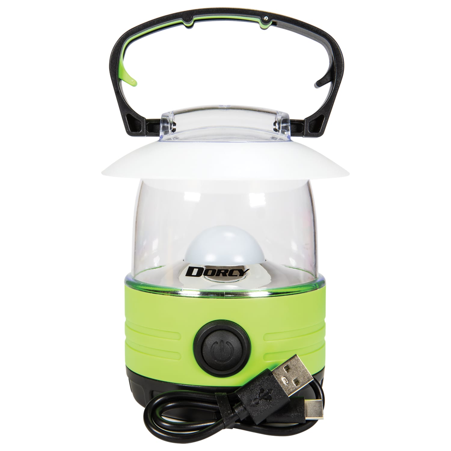 Dorcy Adventure Series 1W Portable Rechargeable Mini LED Lantern, 6-11/16inH x 4-1/4inW x 4-1/4inD, Green. - Image 3