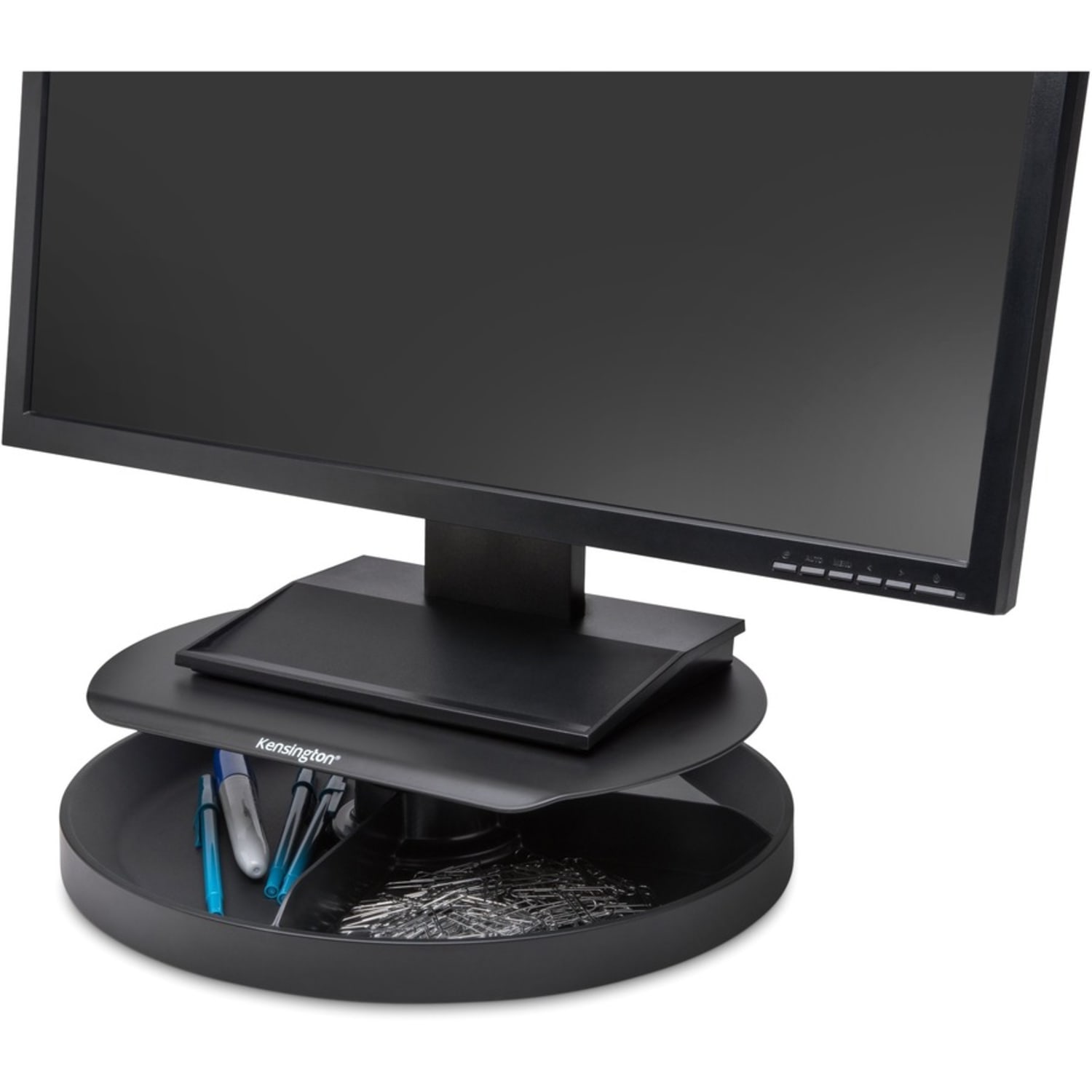 Kensington SmartFit Spin2 Monitor Stand - 40 lb Load Capacity - Desktop - Black - TAA Compliant - Image 4