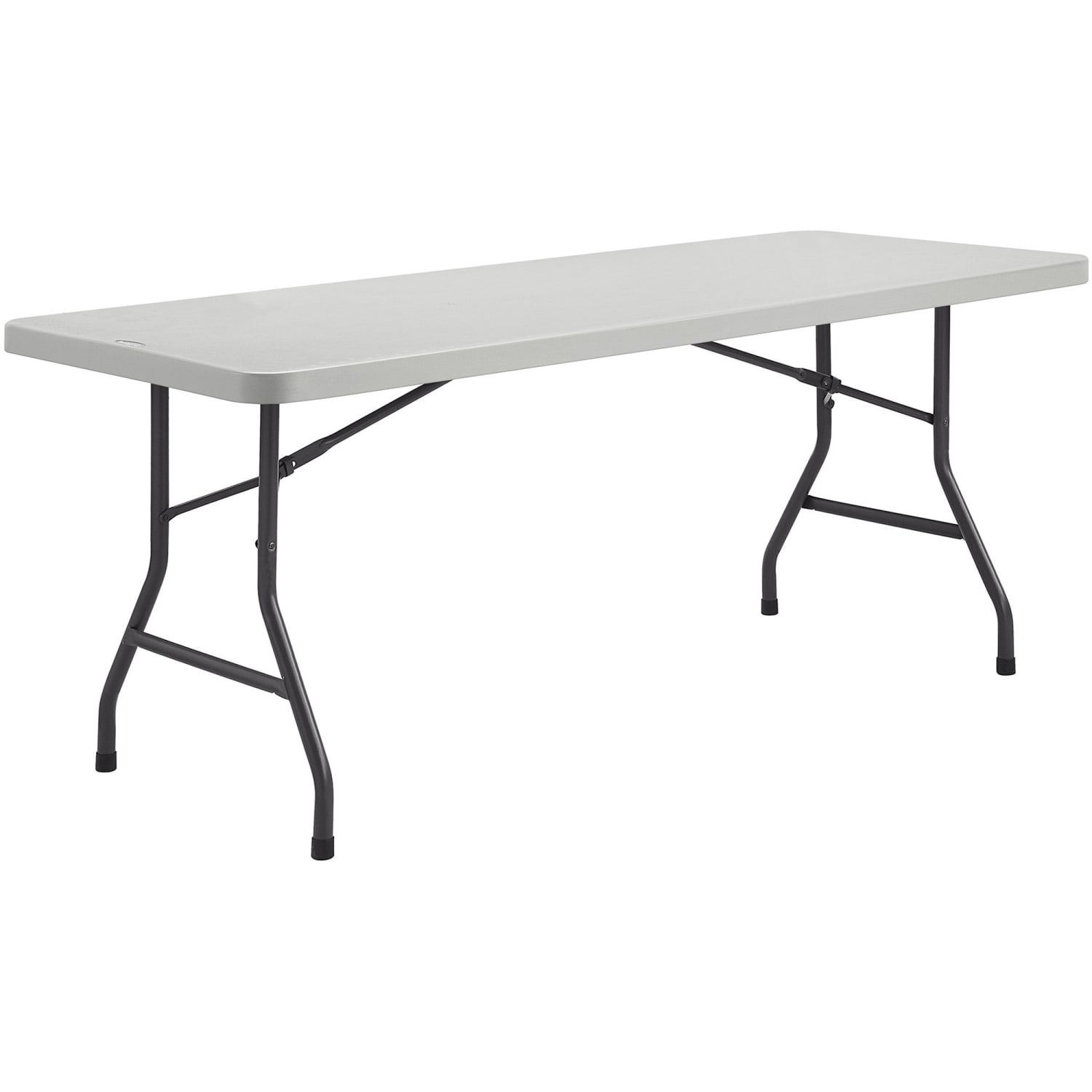 Lorell Ultra-Lite Economy Folding Table, 29-3/10inH x 72inW x 30inD, Gray - Image 6