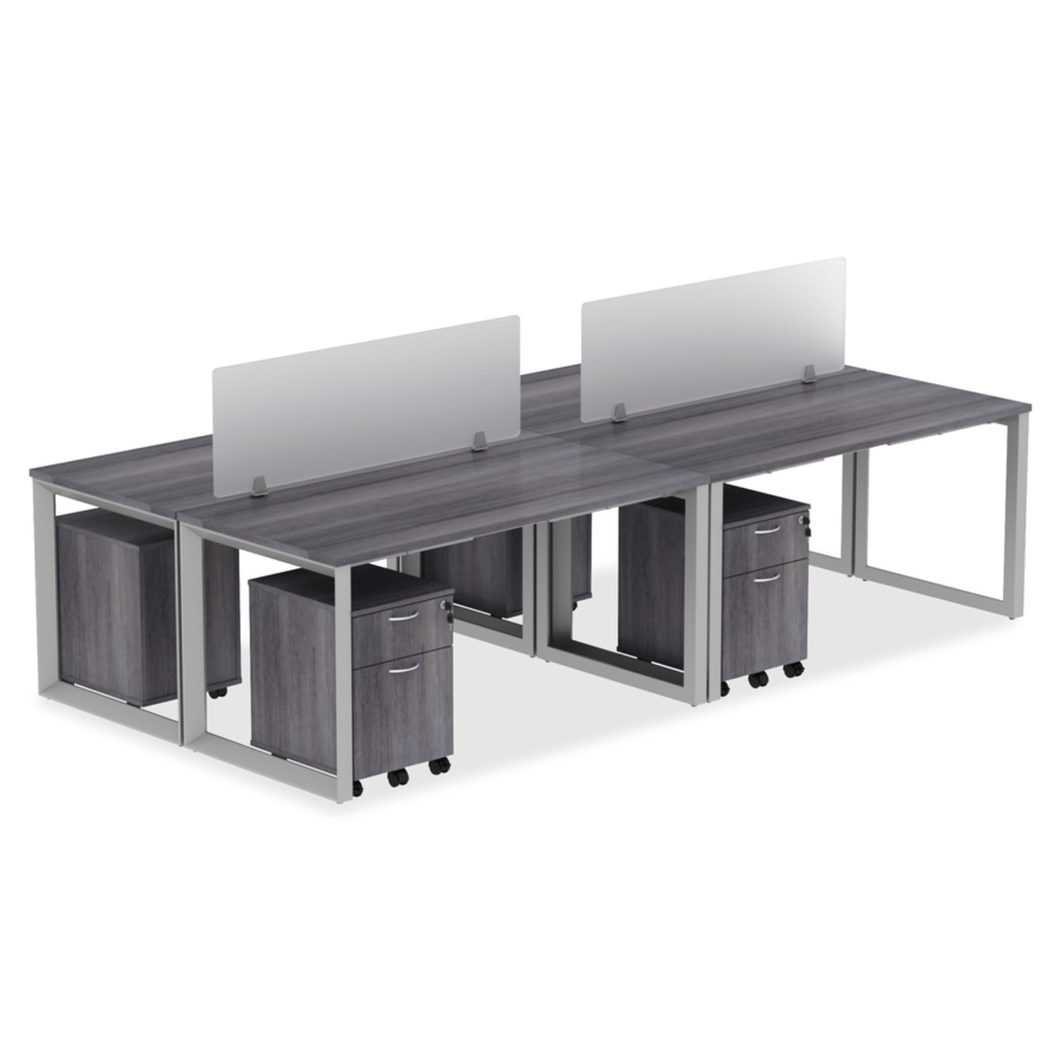 Lorell Relevance Series Desk Top, 60inW x 29 1/2inD, Mahogany - Image 6