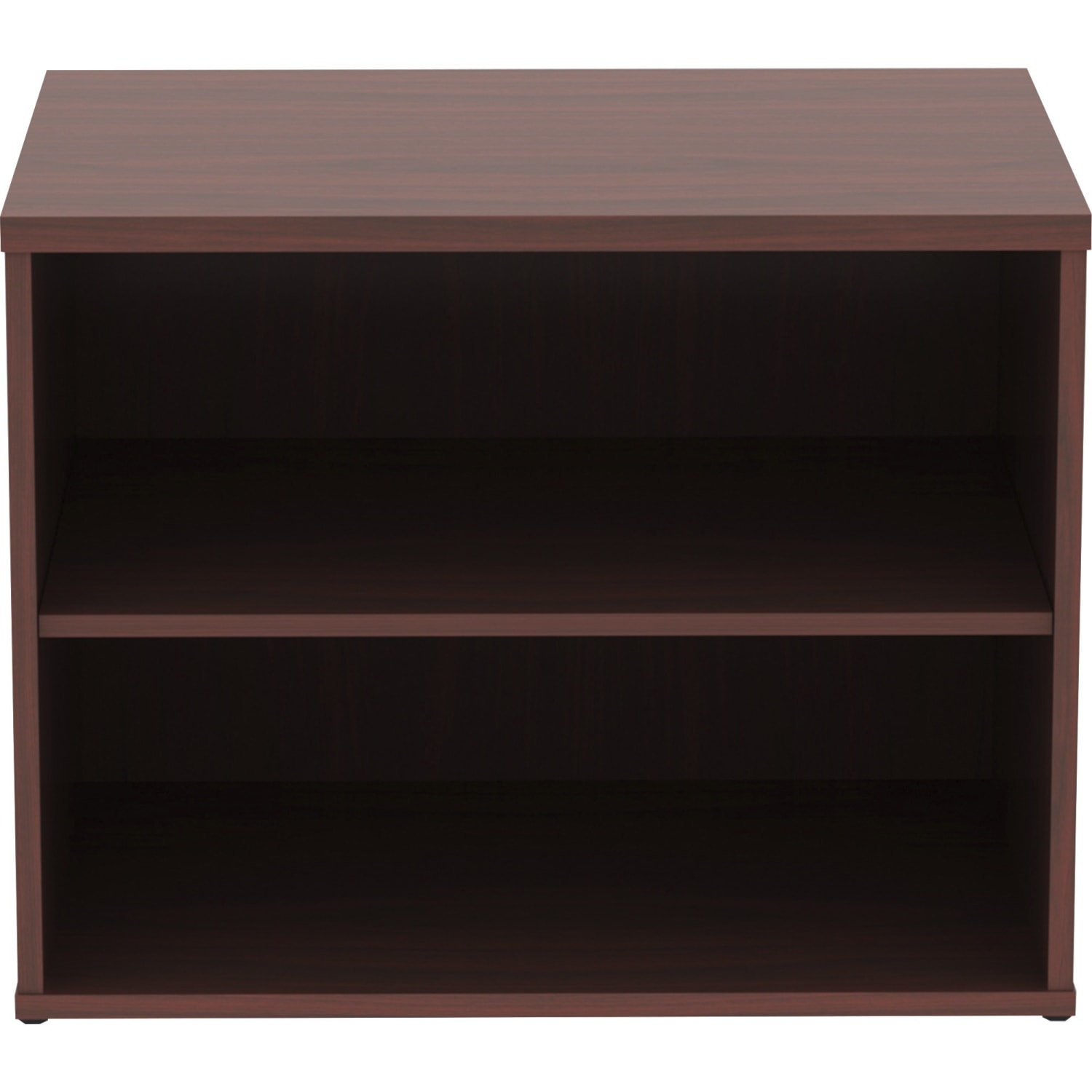 Lorell Relevance 2-Shelf Open Storage, Mahogany - Image 3