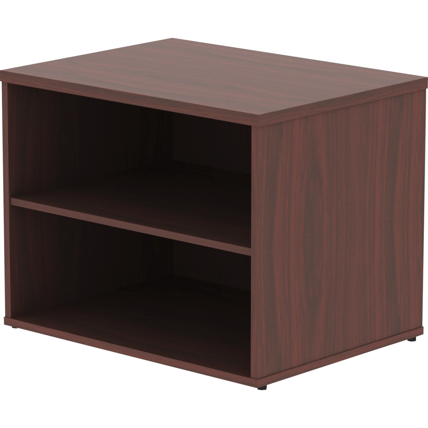 Lorell Relevance 2-Shelf Open Storage, Mahogany - Image 4