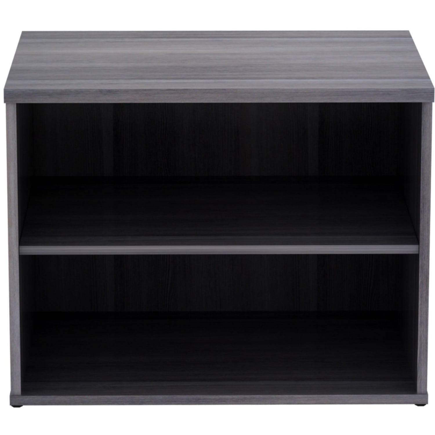 Lorell Relevance 2-Shelf Open Storage, Charcoal - Image 3