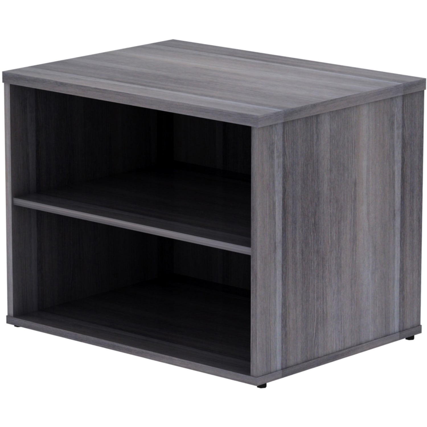 Lorell Relevance 2-Shelf Open Storage, Charcoal - Image 4