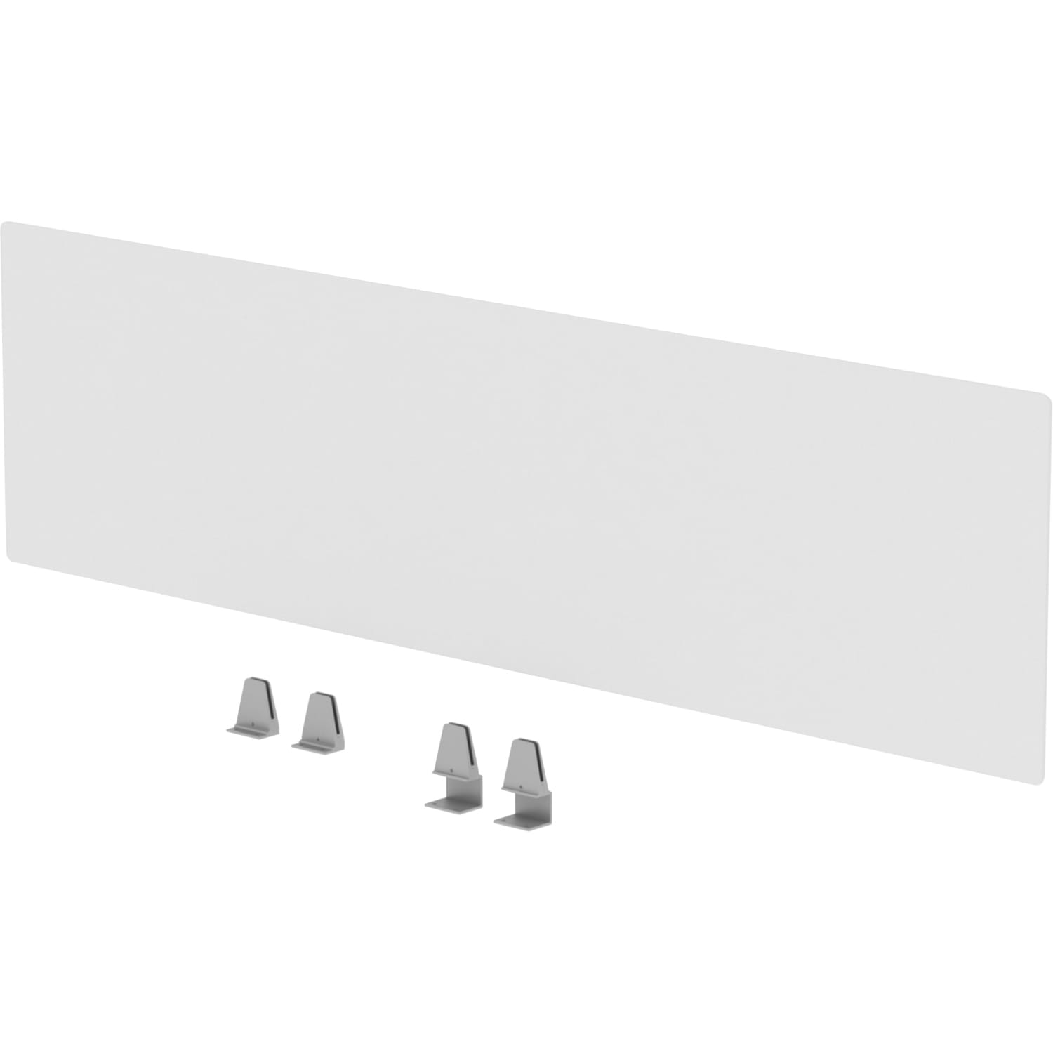 Lorell Relevance Series Modesty/Privacy Panel, Clear, For 71 5/8inW Desk - Image 5