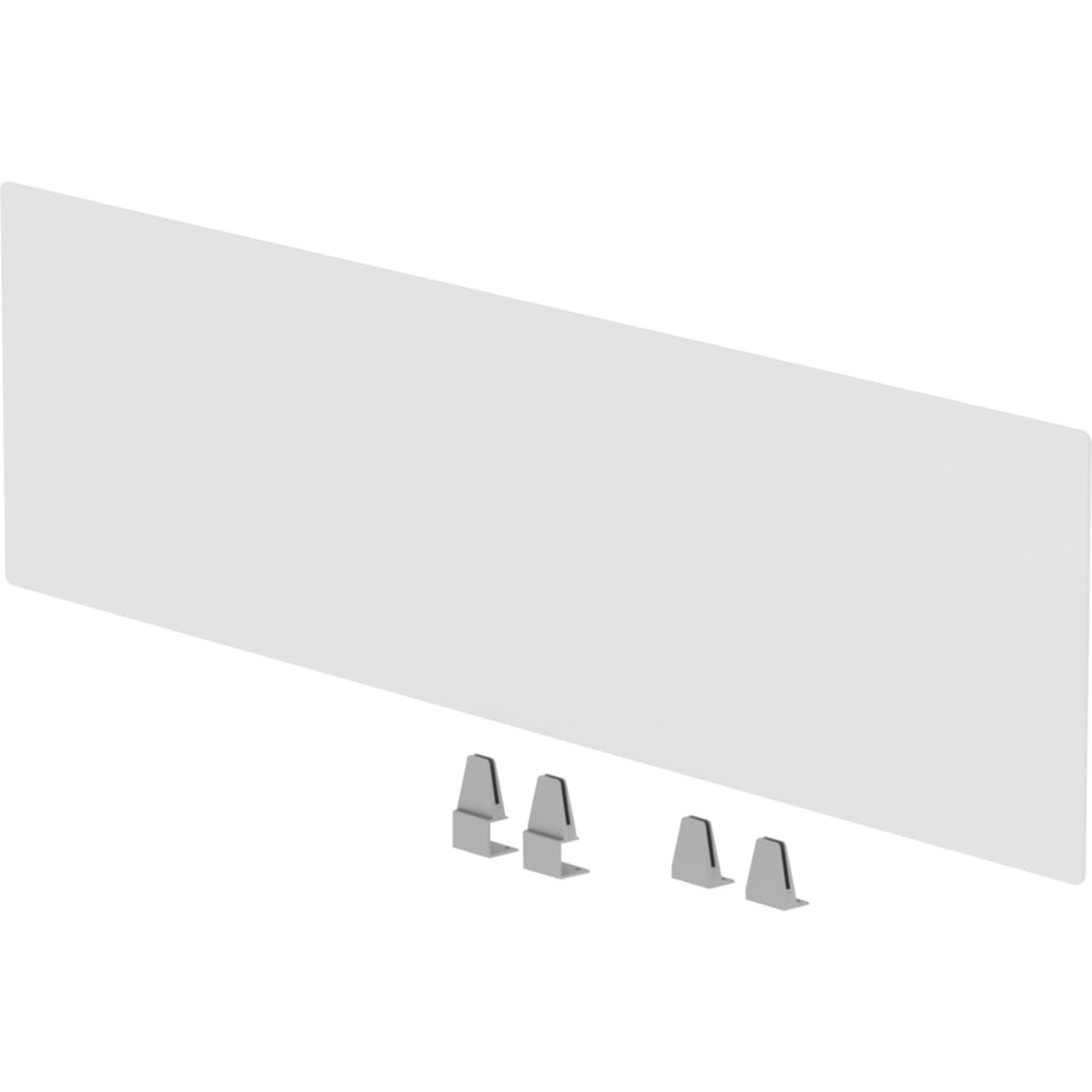 Lorell Relevance Series Modesty/Privacy Panel, Clear, For 71 5/8inW Desk - Image 6