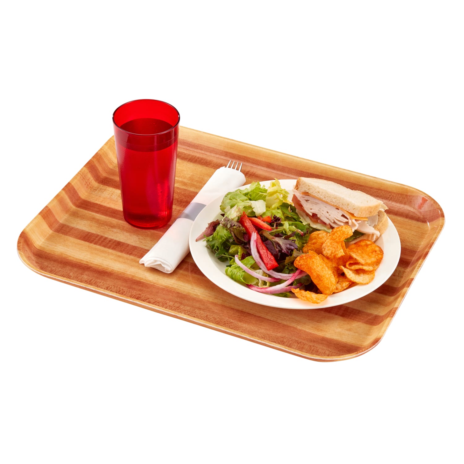 Cambro Camtray Rectangular Serving Trays, 15in x 20-1/4in, Light Butcher Block, Pack Of 12 Trays - Image 5
