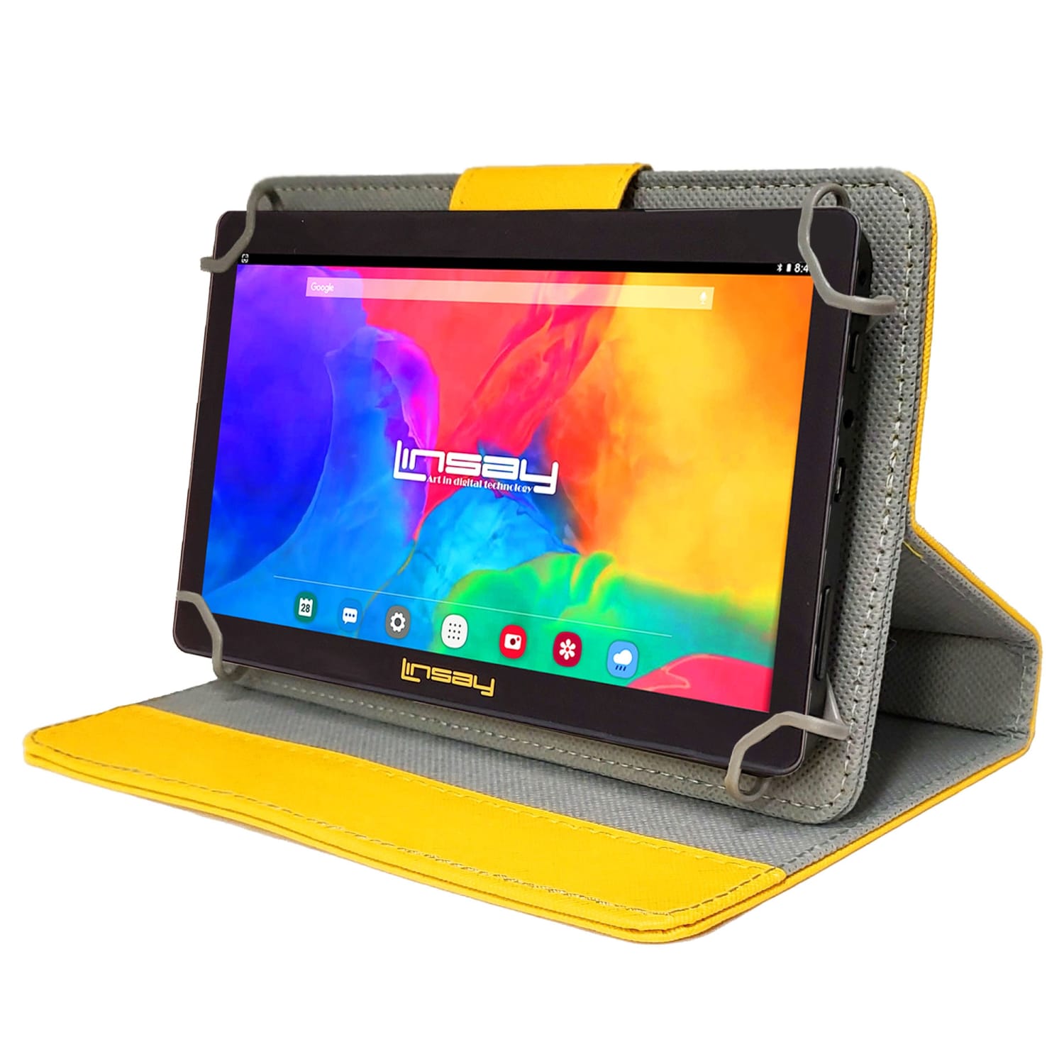 Linsay F7 Tablet, 7in Screen, 2GB Memory, 64GB Storage, Android 13, Yellow - Image 3
