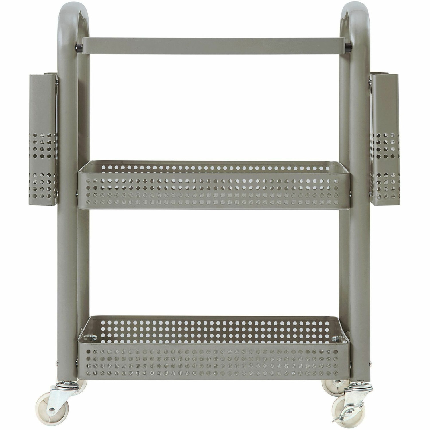 Lorell Mobile Metal File Cart, Champagne - Image 3