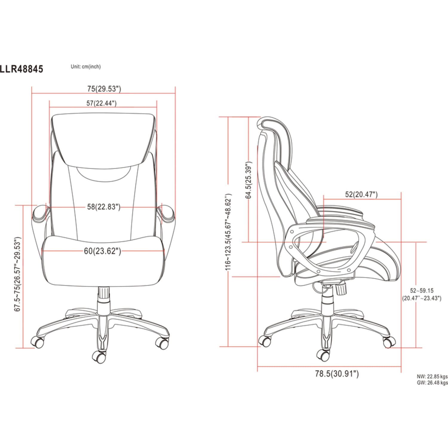 Lorell Big  Tall Bonded Leather Executive Chair With Flexible Air Technology Loop Arms BlackSilver PopularChairscom