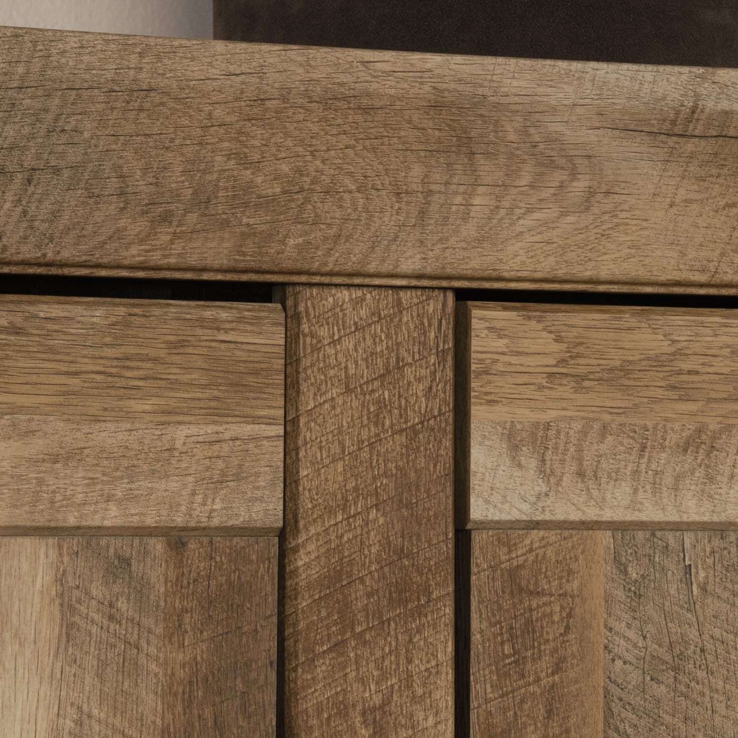 Sauder Adept Wide Wood Storage Cabinet, Craftsman Oak - Image 6