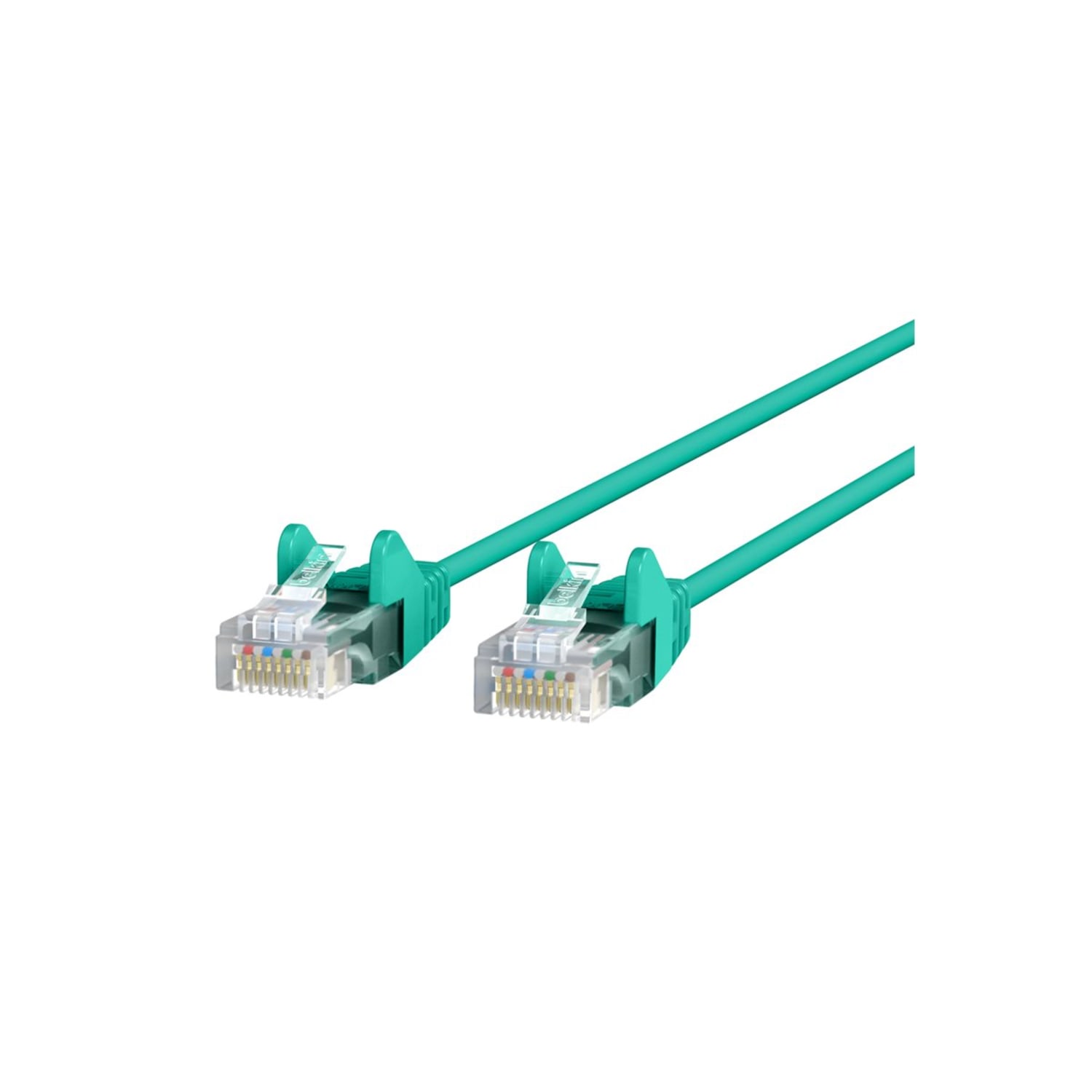 Belkin CAT6 Slim Gigabit Snagless UTP Ethernet Cable - 15 ft Category 6 Network Cable  - CE001B15GRNS