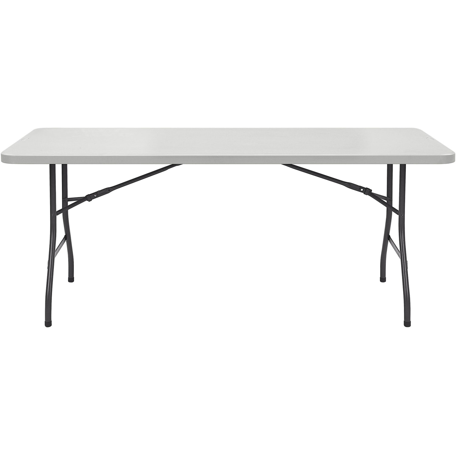 Lorell 60inW Rectangular Banquet Table, Gray - Image 4