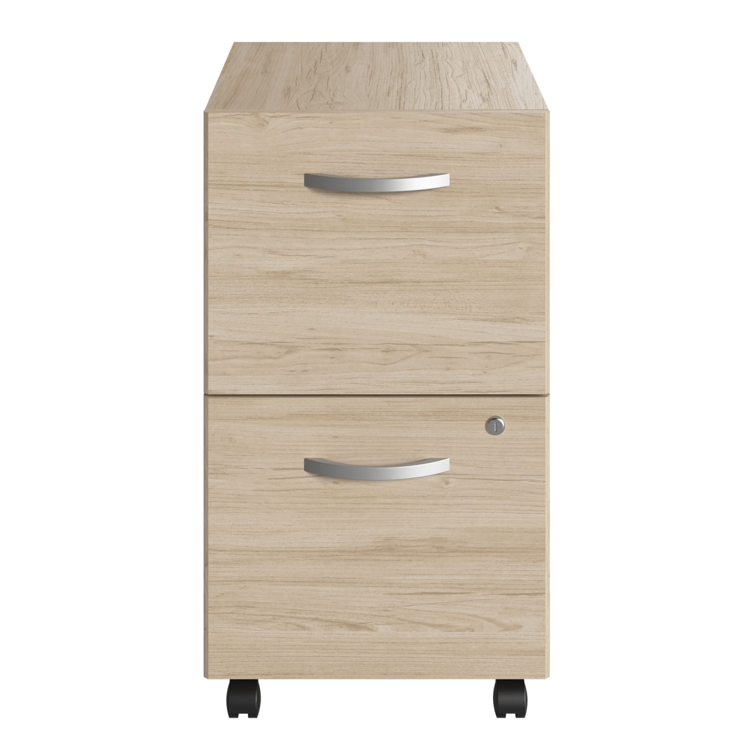 Bush Business Furniture Studio C 2-Drawer Mobile File Cabinet, Natural Elm, Standard Delivery - Image 3