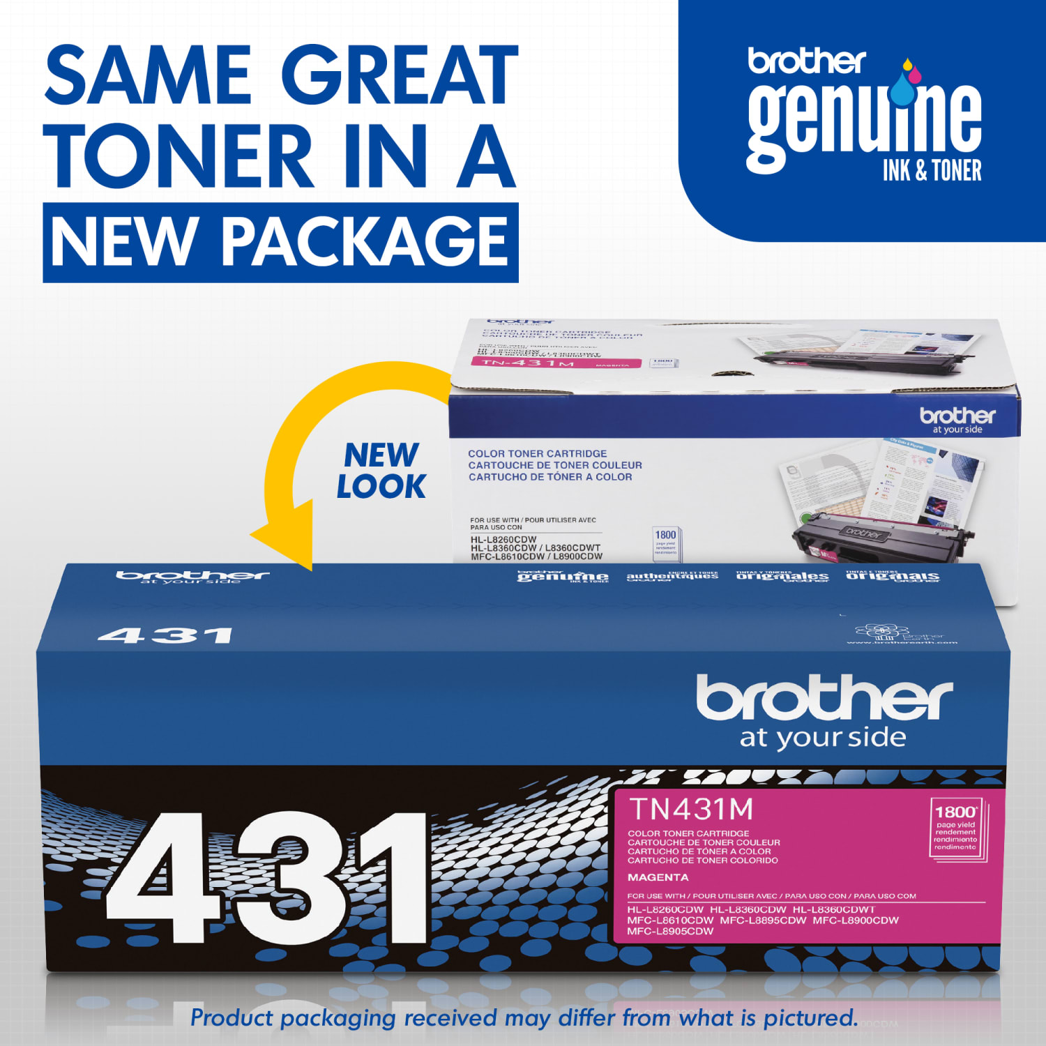 Brother TN-431 Magenta Toner Cartridge, TN-431M - Image 4
