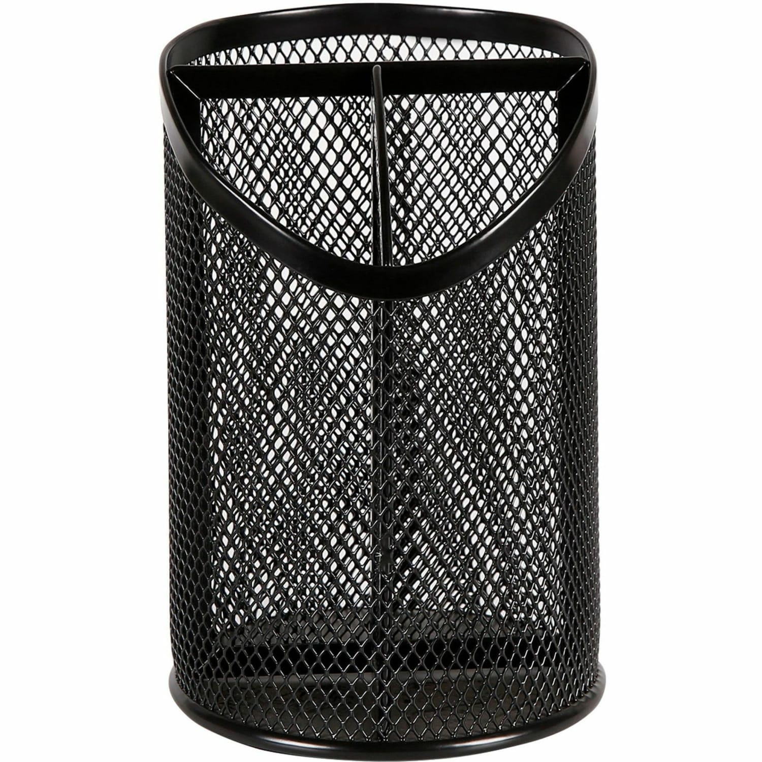 Lorell Mesh Pencil Cup, 6inH, Black - Image 3
