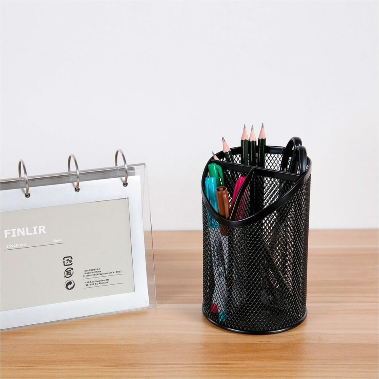 Lorell Mesh Pencil Cup, 6inH, Black - Image 6